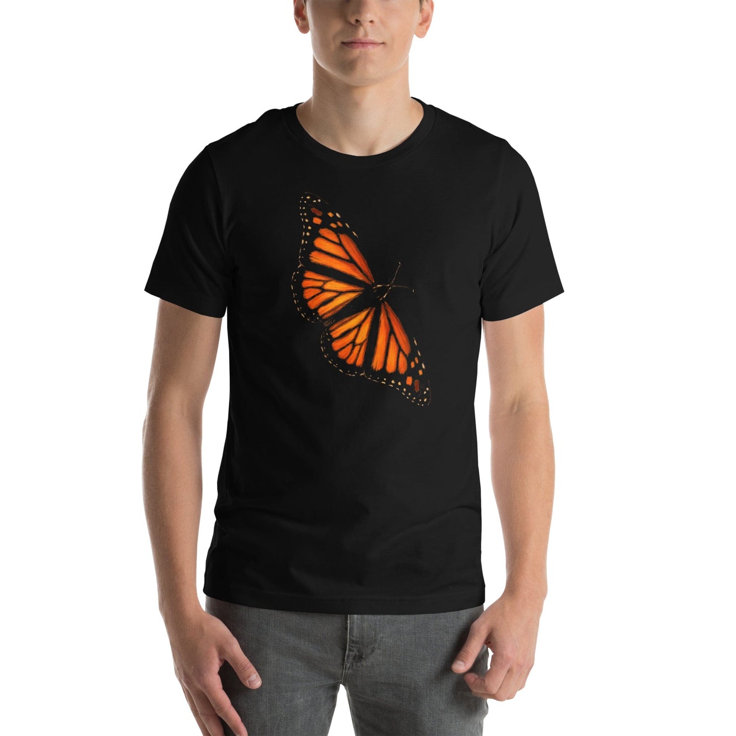 OMTHREAD Monarch Butterfly T Shirt Nature Conservation Tee for Butterfly Lovers
