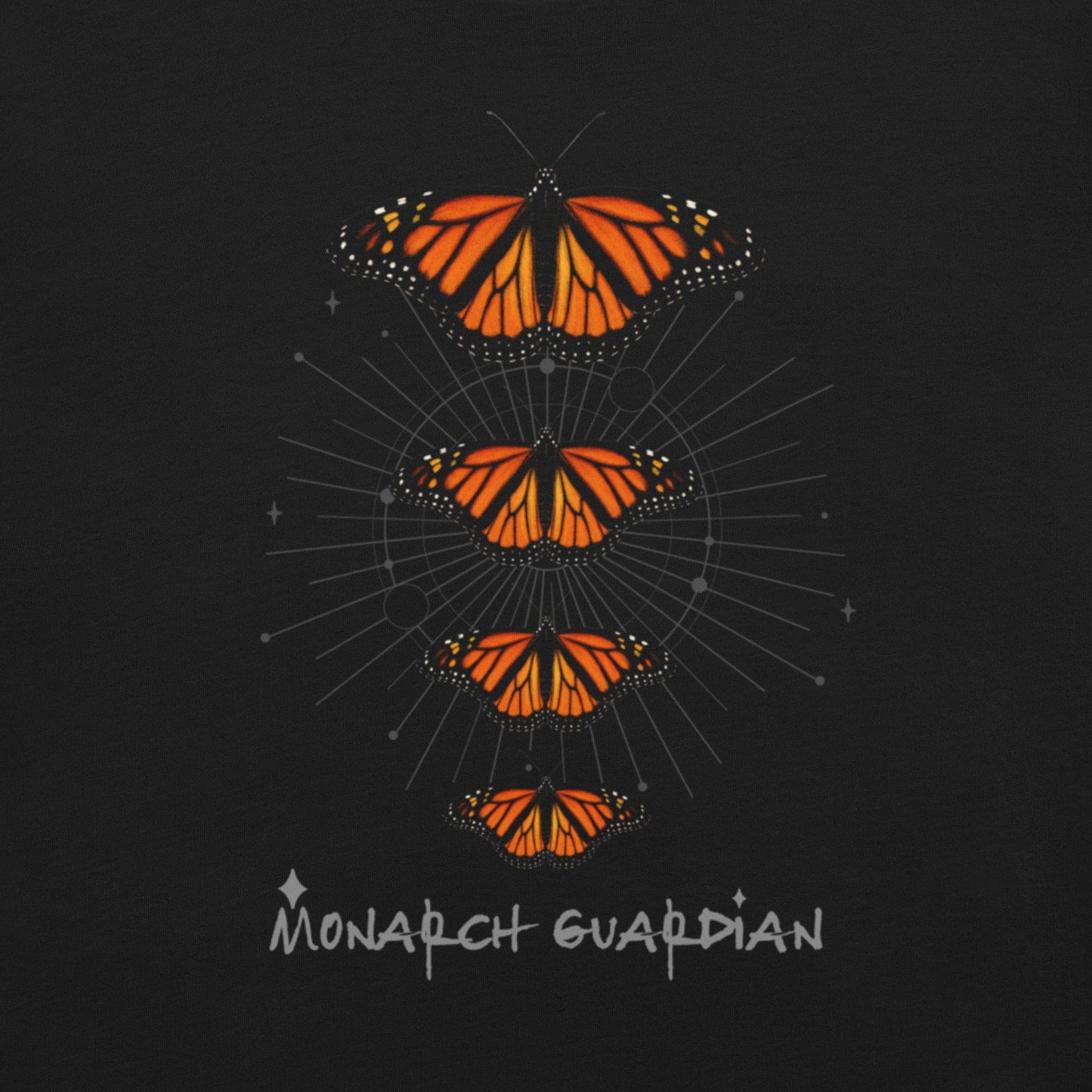 OMTHREAD Monarch Guardian Shirt Butterfly Conservation Tee for Nature Lovers