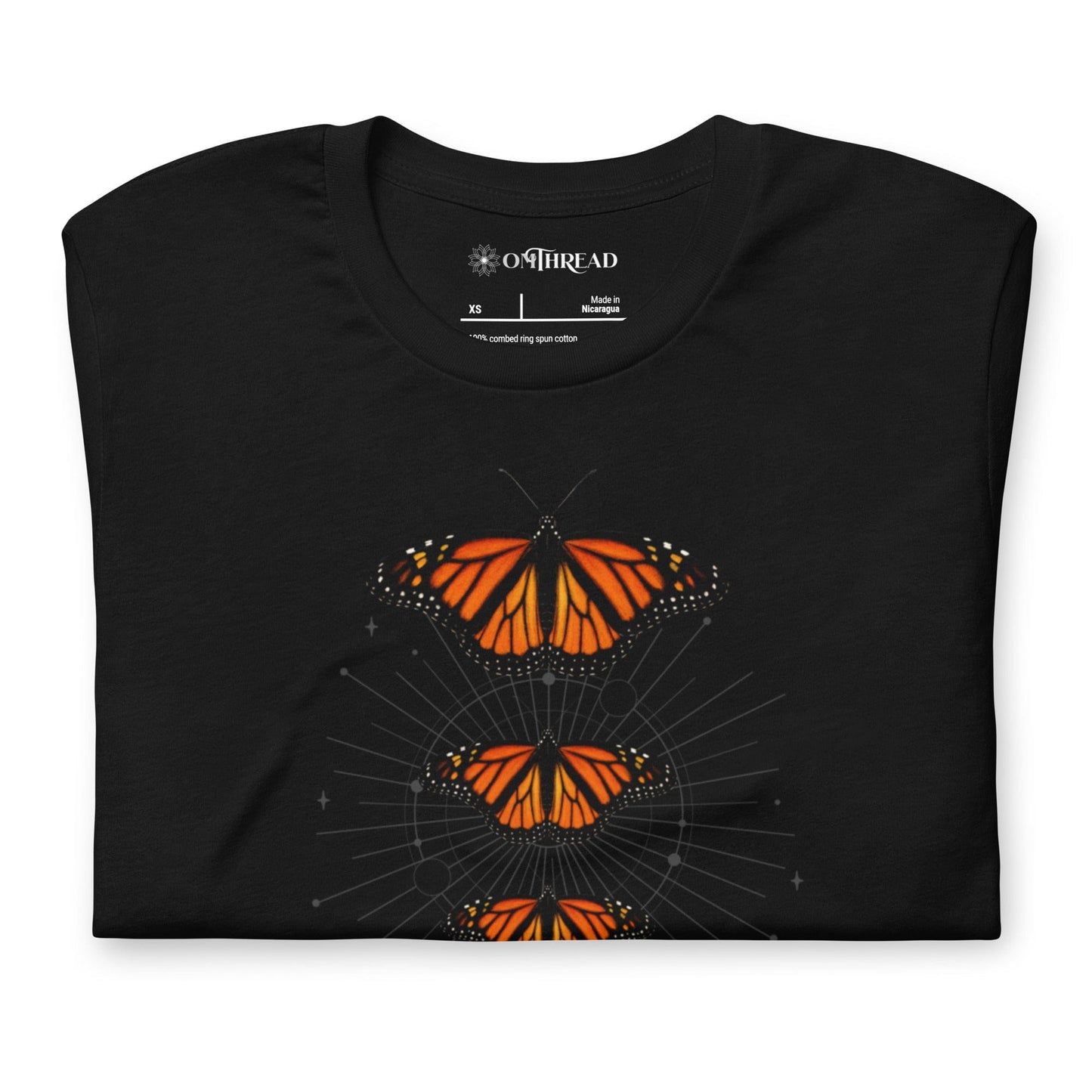 OMTHREAD Monarch Guardian Shirt Butterfly Conservation Tee for Nature Lovers
