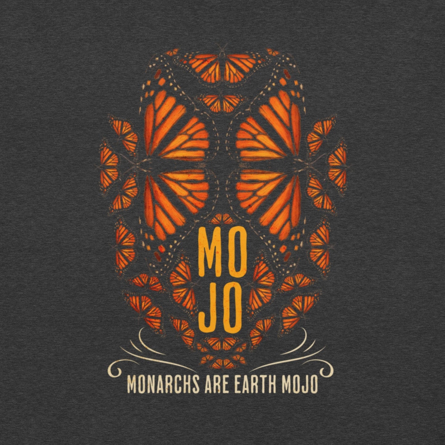 OMTHREAD Monarch MOJO T Shirt Monarch Butterfly Conservation Graphic Tee