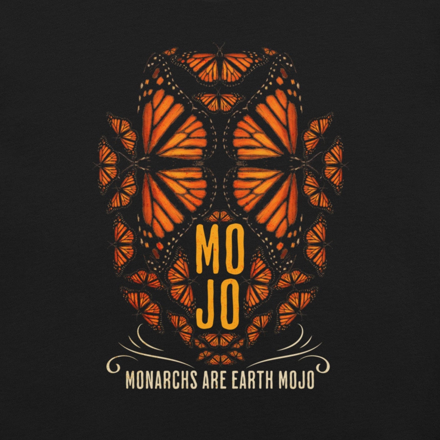 OMTHREAD Monarch MOJO T Shirt Monarch Butterfly Conservation Graphic Tee