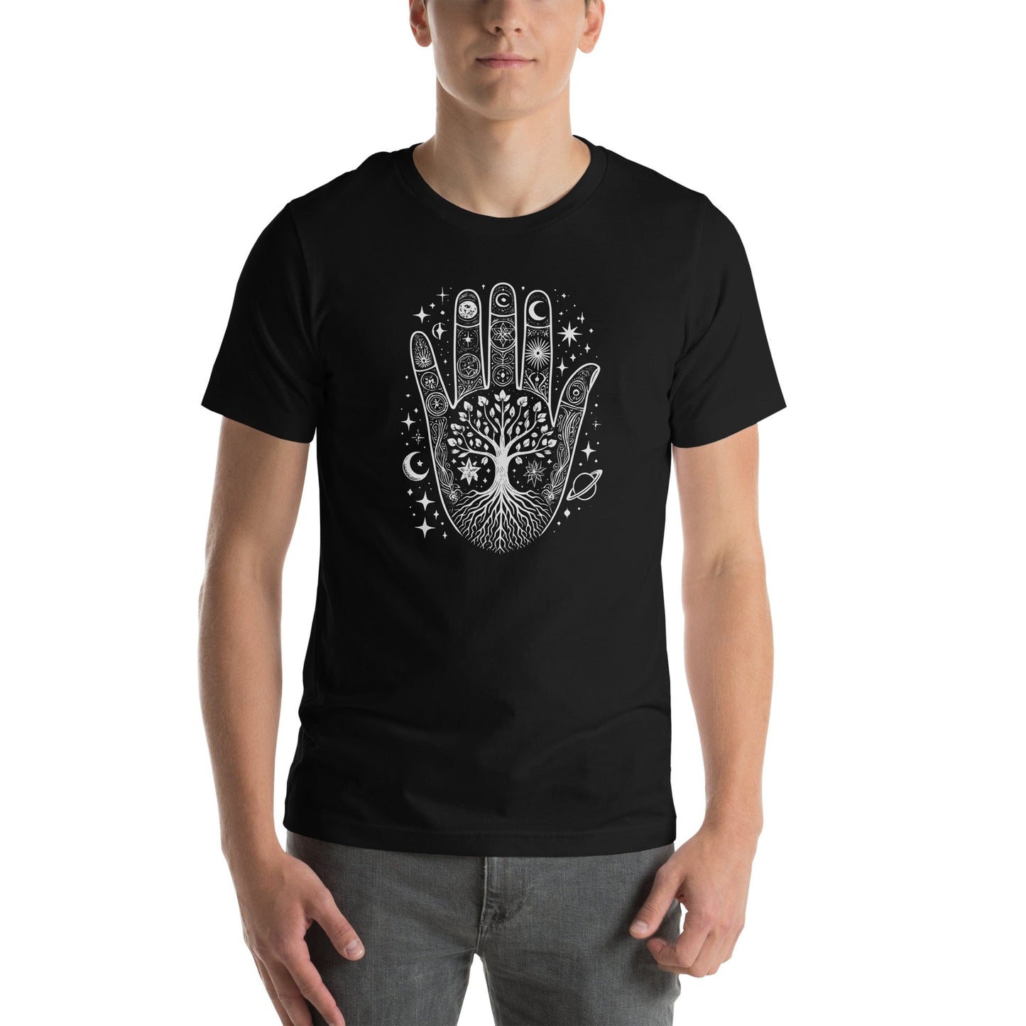 OMTHREAD Mystic Connections: Rooted in the Universe Yoga Tee