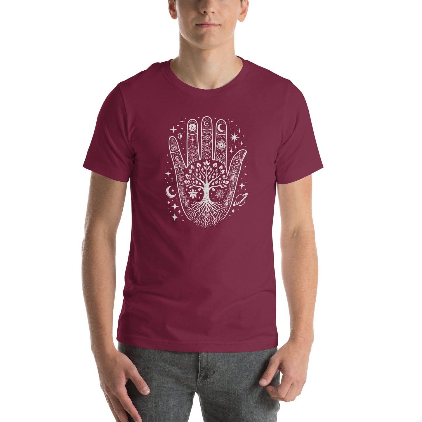 OMTHREAD Mystic Connections: Rooted in the Universe Yoga Tee