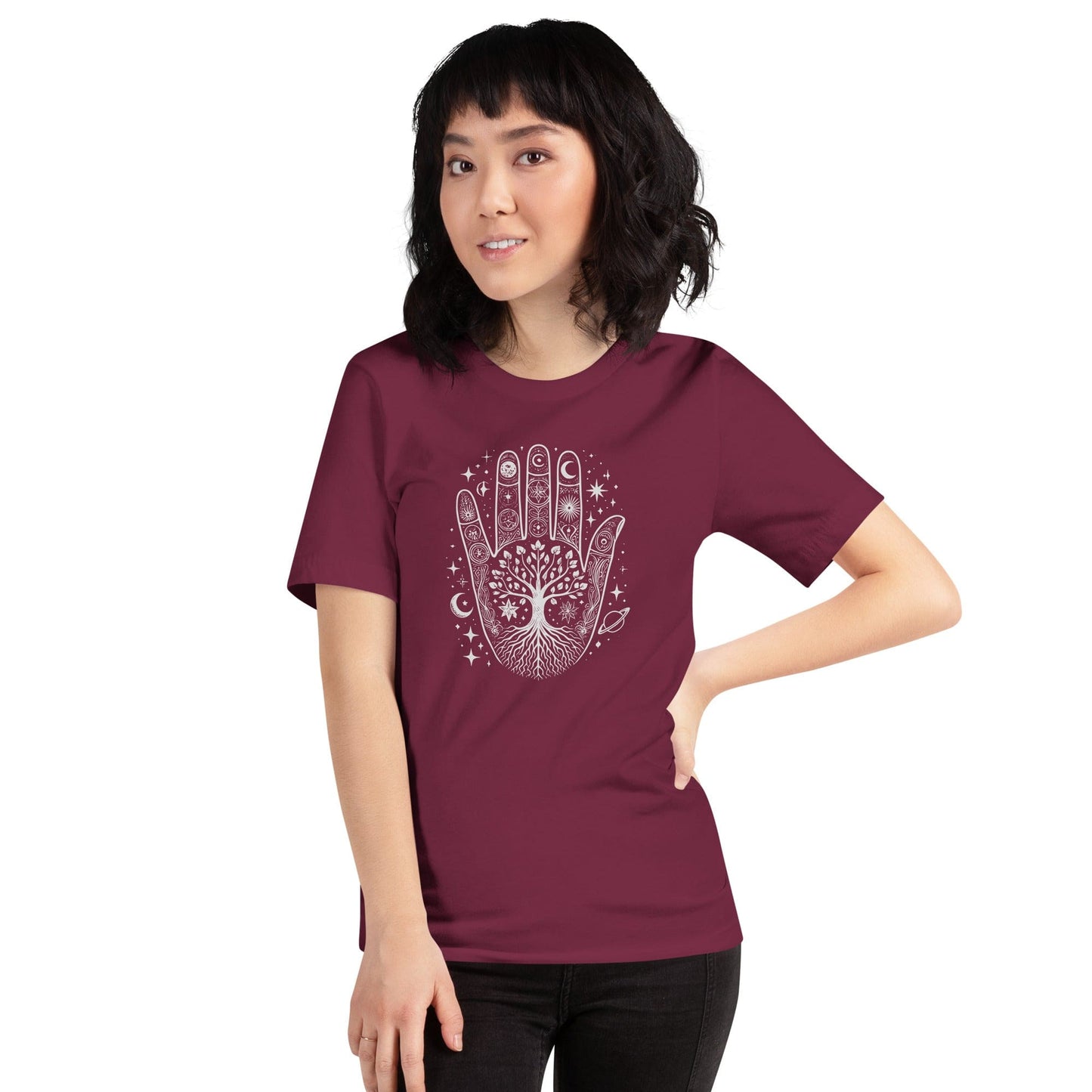 OMTHREAD Mystic Connections: Rooted in the Universe Yoga Tee