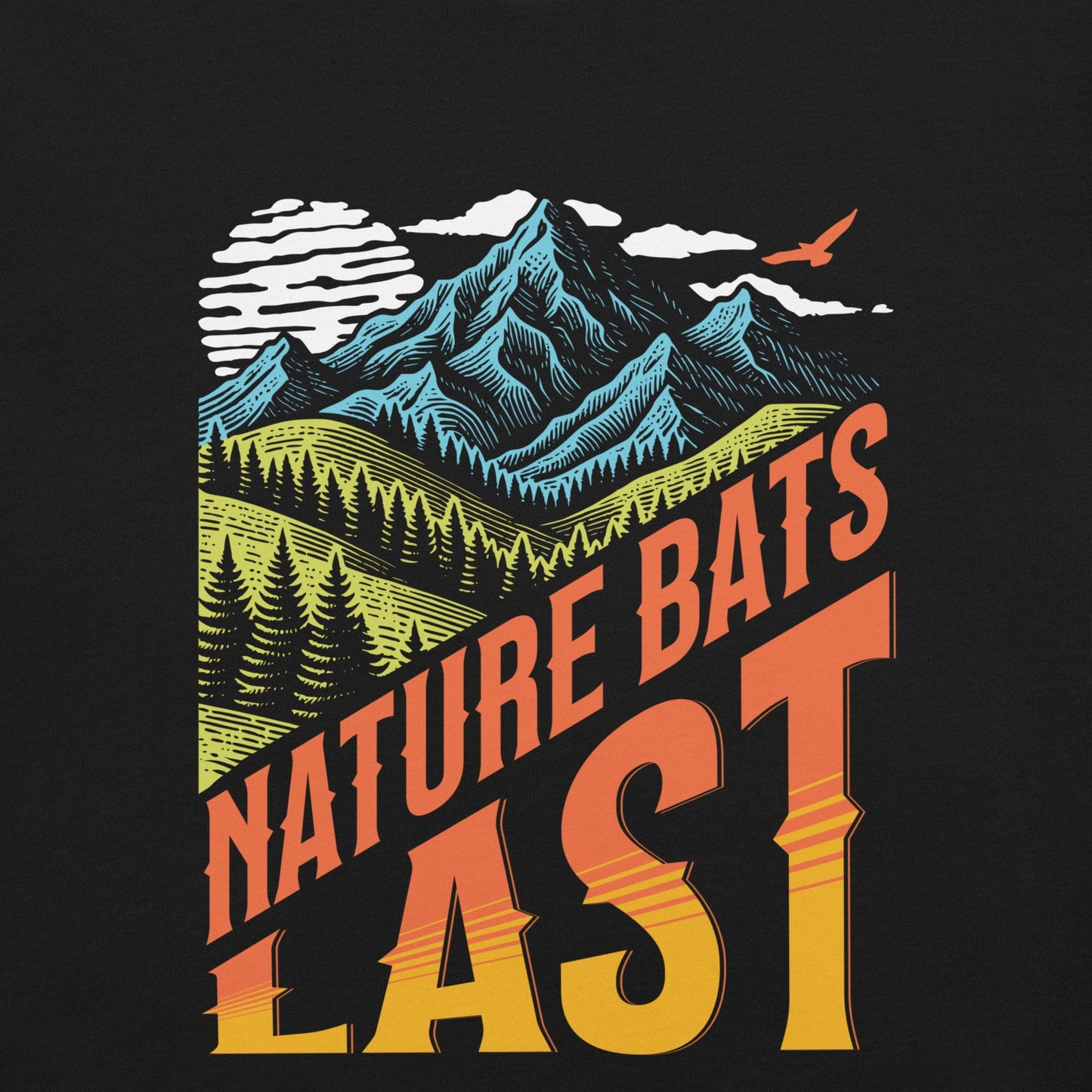 OMTHREAD Nature Bats Last Climate Change Tee