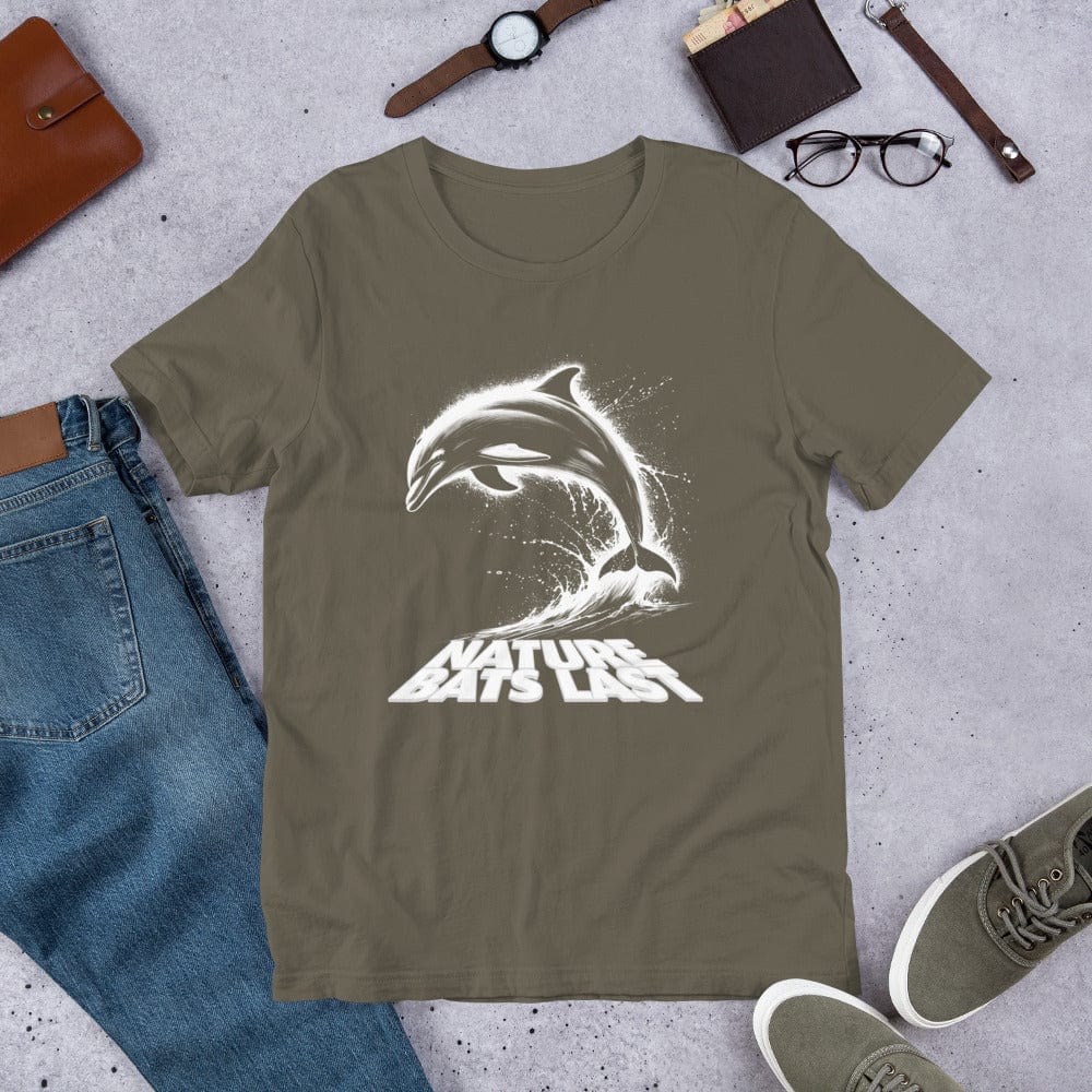 OMTHREAD Nature Bats Last: Majestic Dolphin Leap Tee