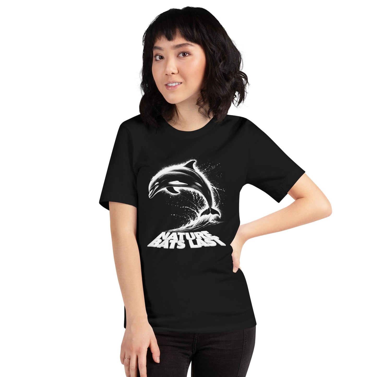 OMTHREAD Nature Bats Last: Majestic Dolphin Leap Tee