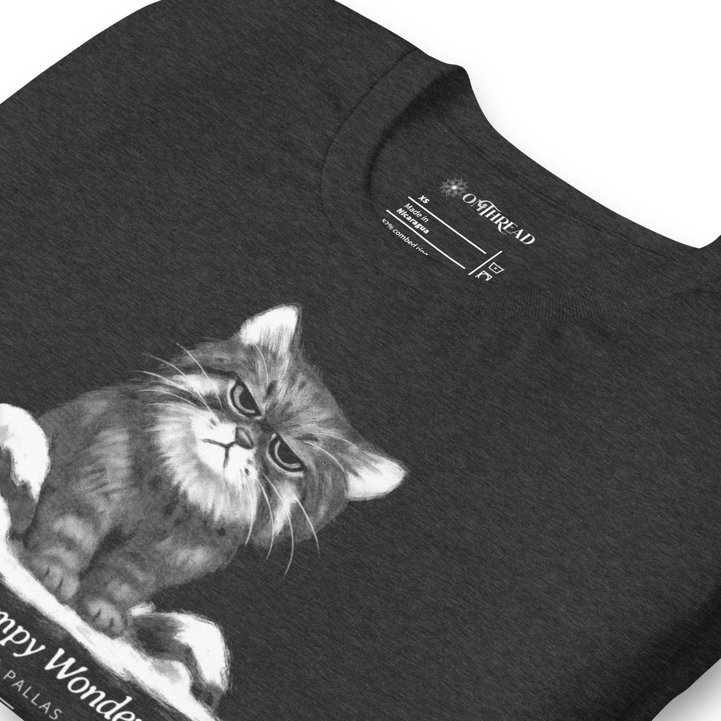 OMTHREAD Nature’s Grumpy Wonder Pallas Cat T-Shirt, Grumpy Cat Tee, Giftable Wildlife Conservation Shirt