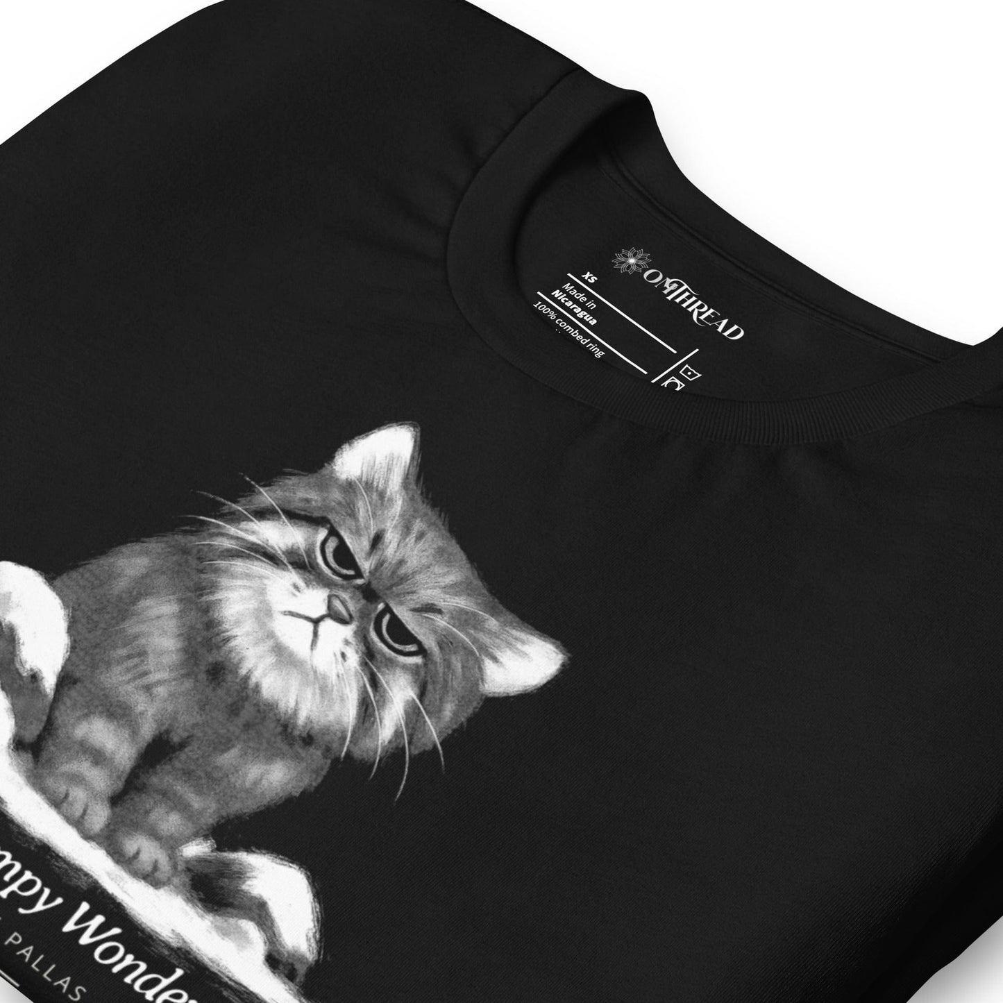 OMTHREAD Nature’s Grumpy Wonder Pallas Cat T-Shirt, Grumpy Cat Tee, Giftable Wildlife Conservation Shirt