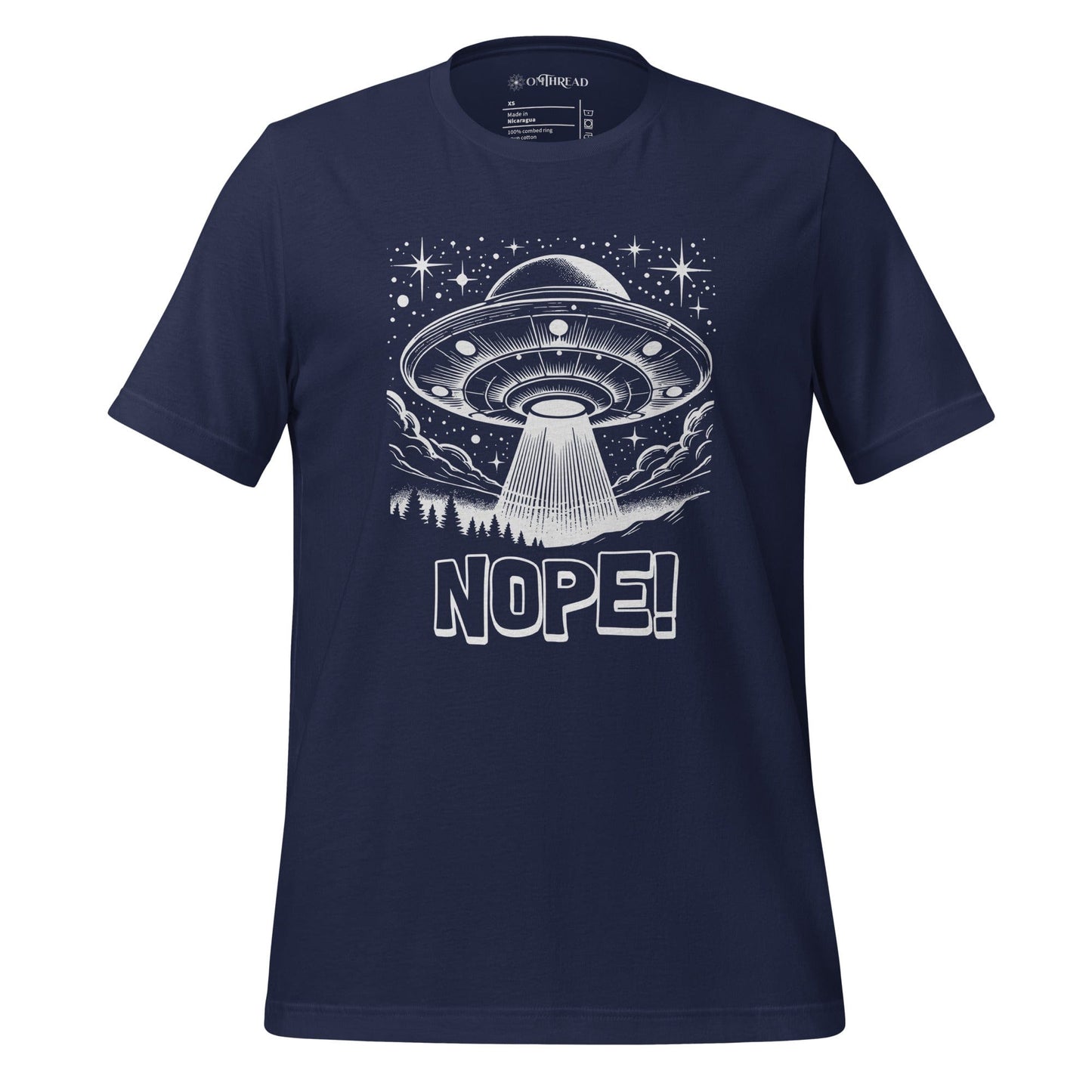 OMTHREAD Navy / XS Out of This World Style: "NOPE" UFO Tee
