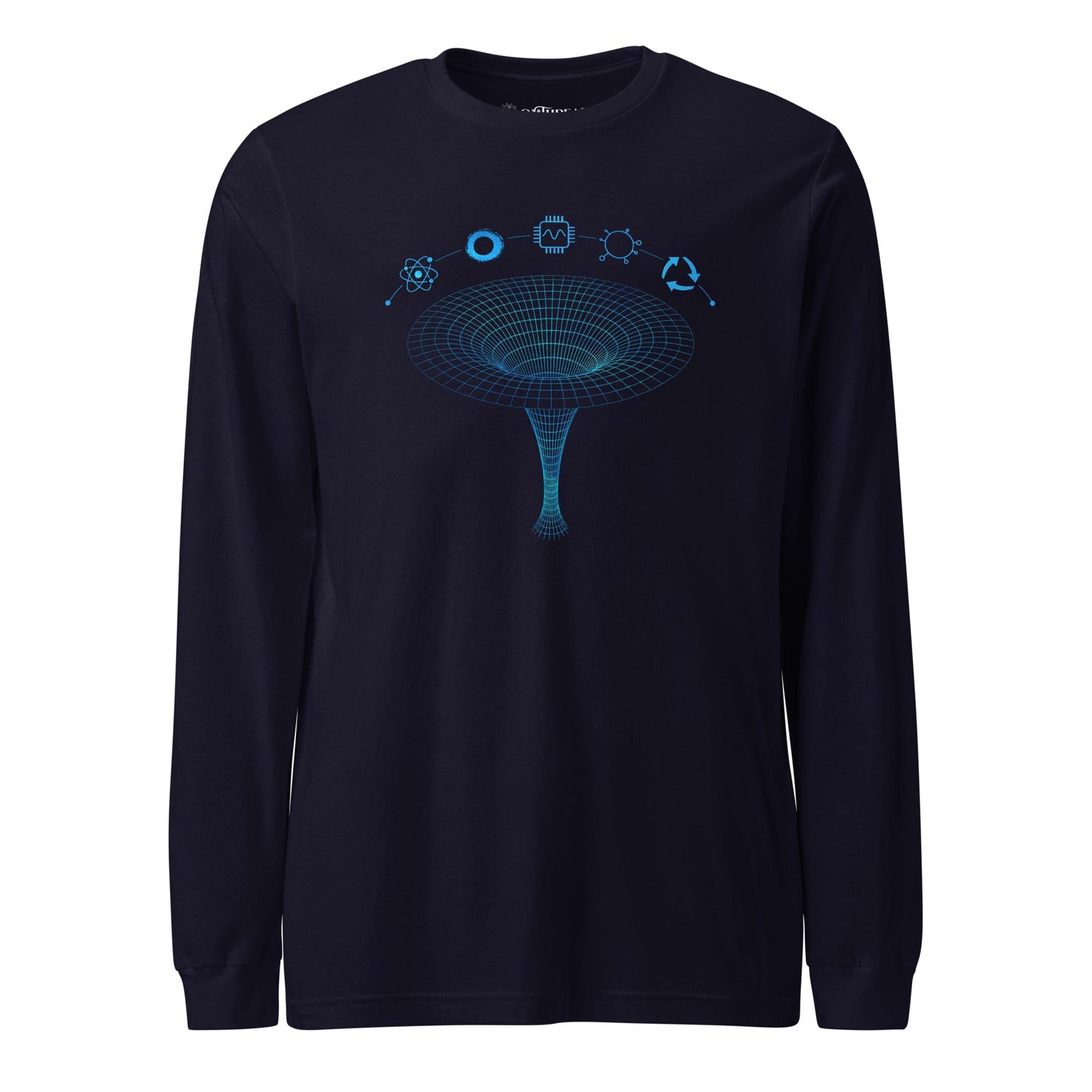 OMTHREAD Navy / XS QMM Blue Print Unisex Long Sleeve Tee