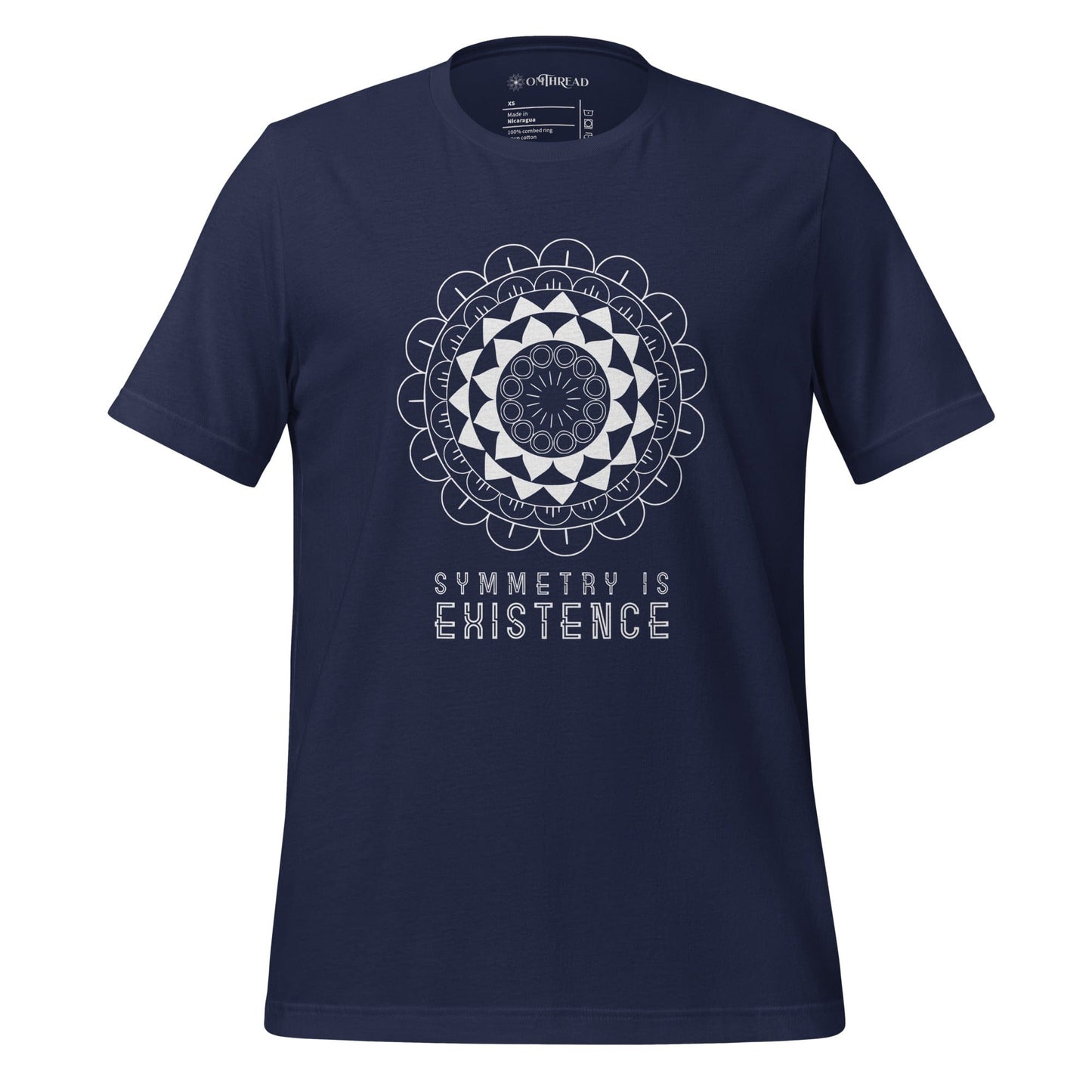OMTHREAD Navy / XS Symmetry is Existence Yoga Tee
