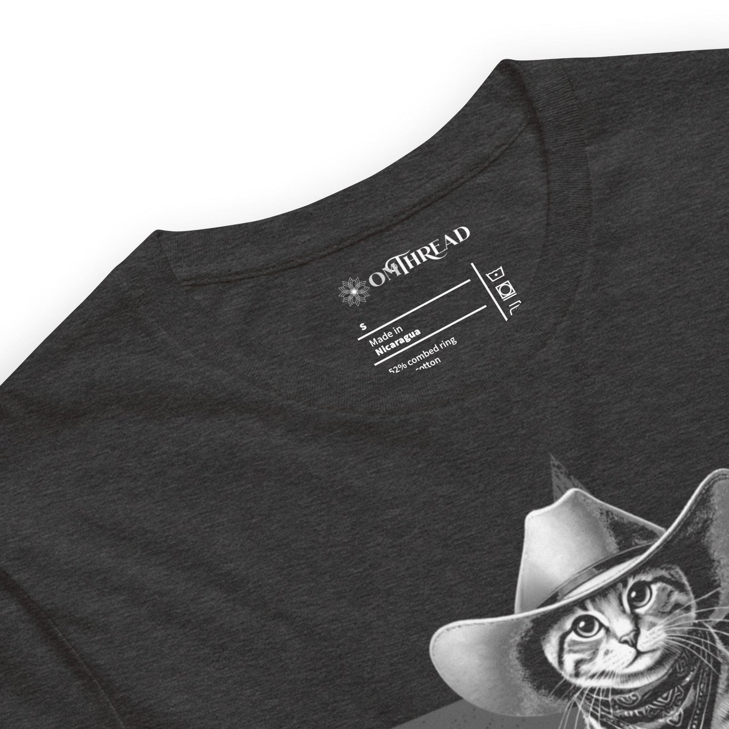 OMTHREAD Once Upon a Tail in the West Cat T-Shirt, Cowboy Cat Shirt, Funny Western Cat Tee, Gift for Cat Lovers