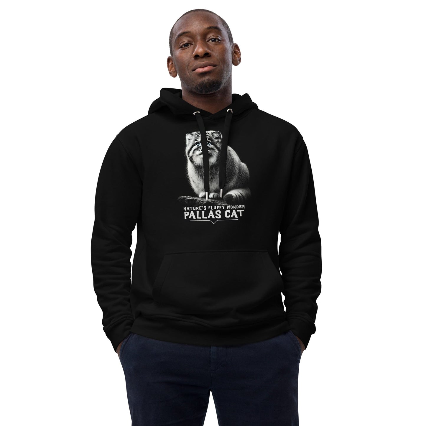 OMTHREAD Pallas Cat Nature’s Fluffy Wonder - Premium Eco Unisex Hoodie