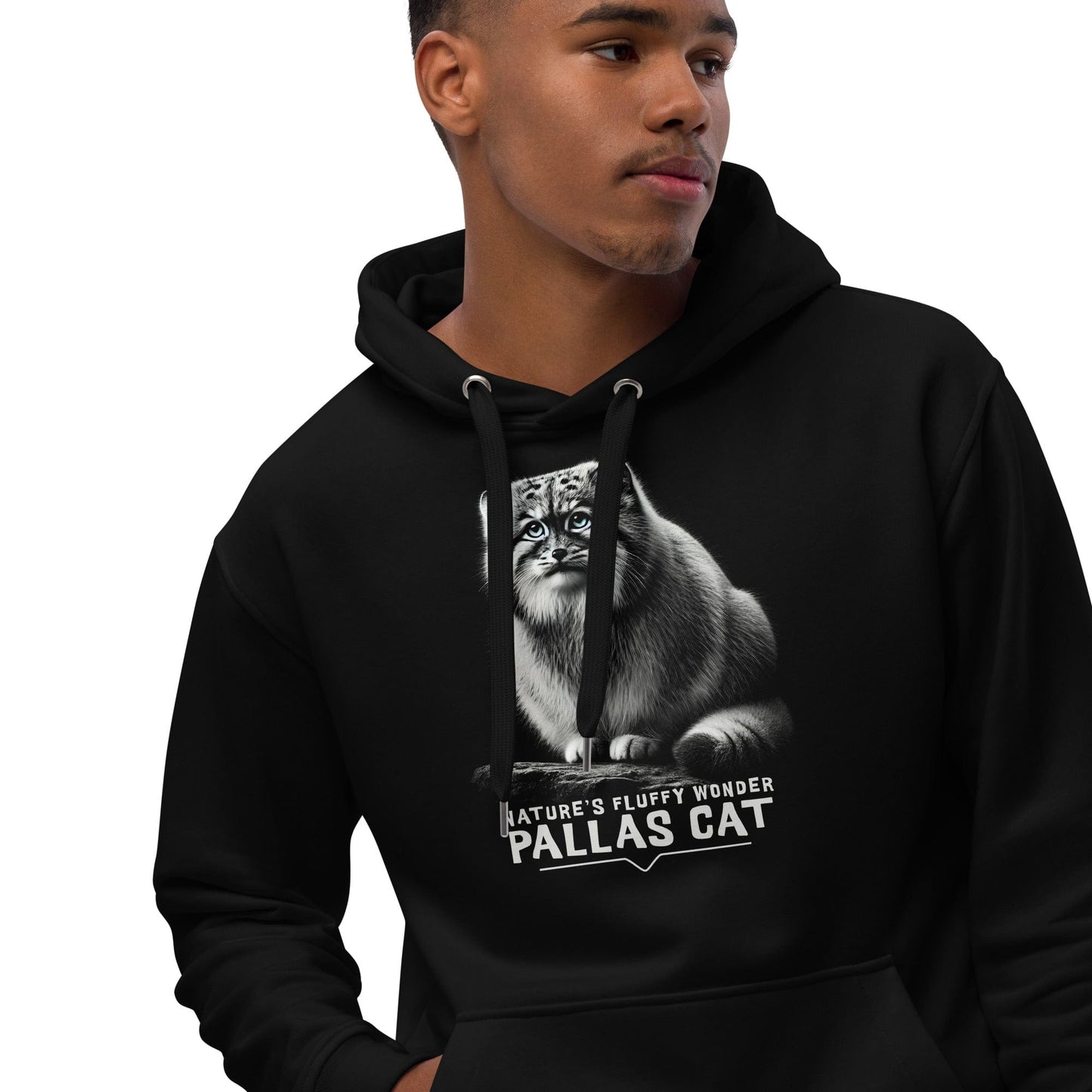 OMTHREAD Pallas Cat Nature’s Fluffy Wonder - Premium Eco Unisex Hoodie