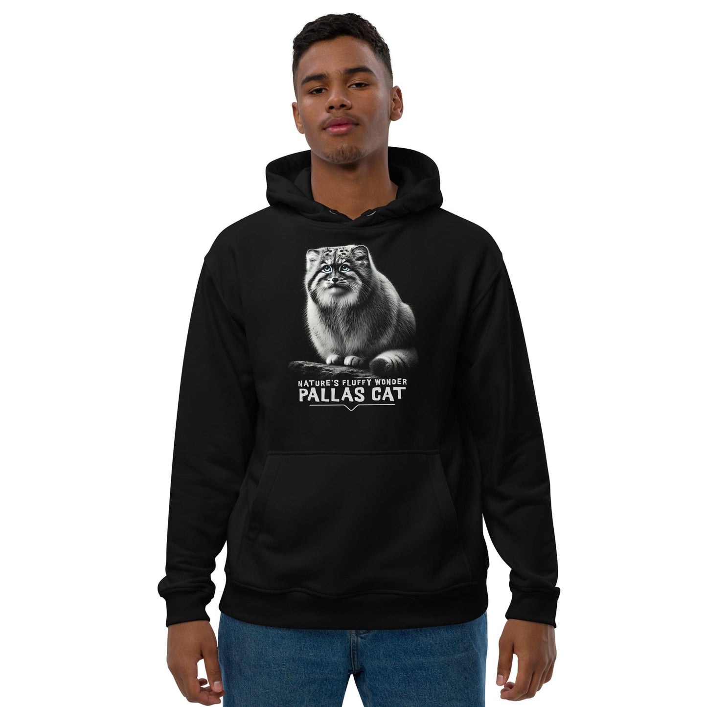 OMTHREAD Pallas Cat Nature’s Fluffy Wonder - Premium Eco Unisex Hoodie