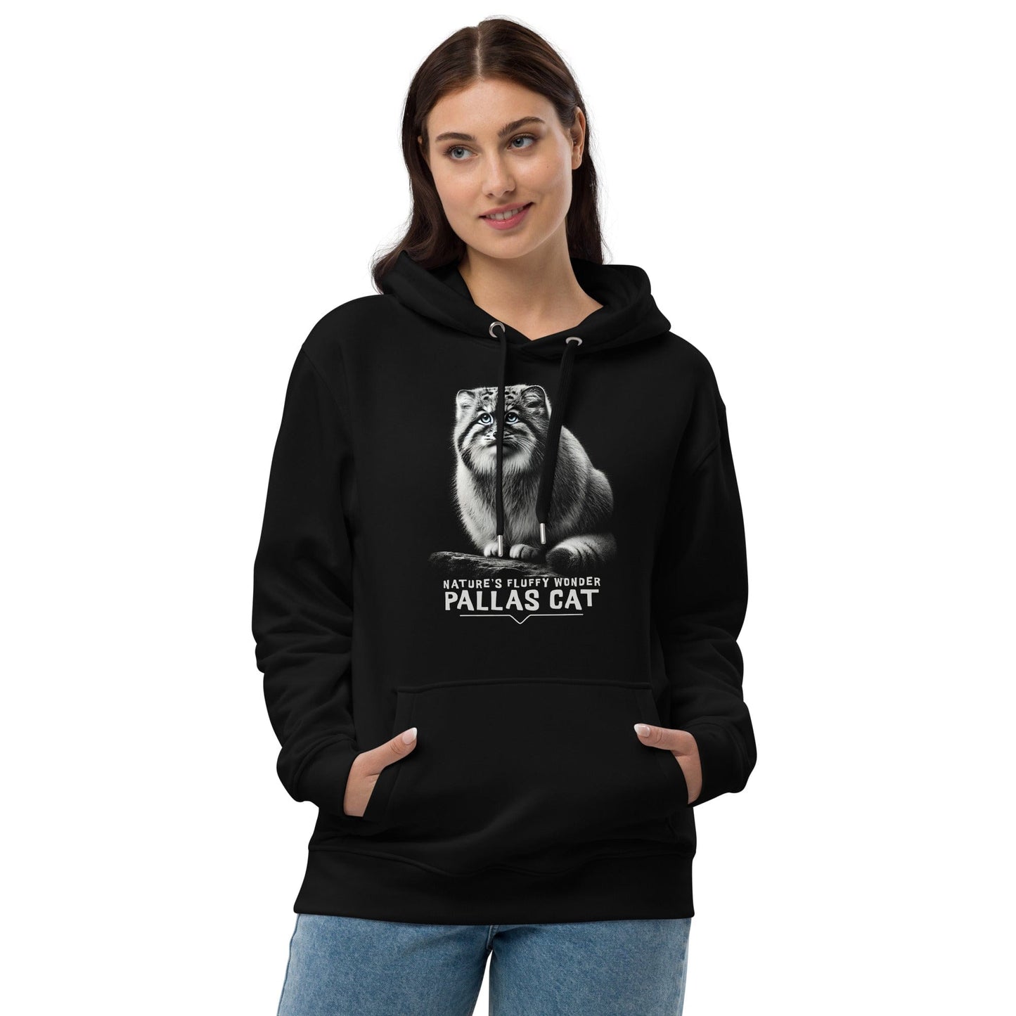 OMTHREAD Pallas Cat Nature’s Fluffy Wonder - Premium Eco Unisex Hoodie