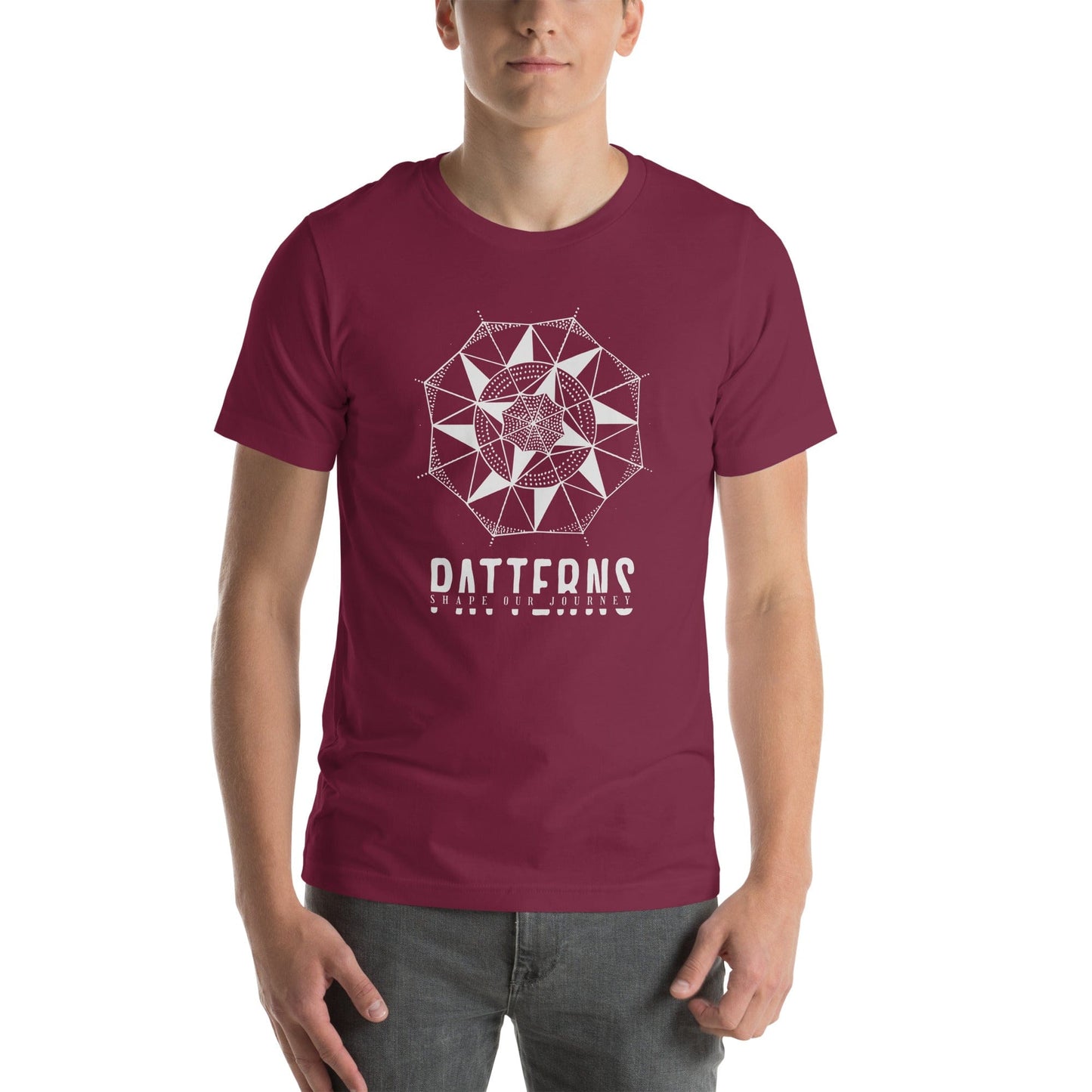 OMTHREAD Patterns Shape Our Journey Yoga Tee