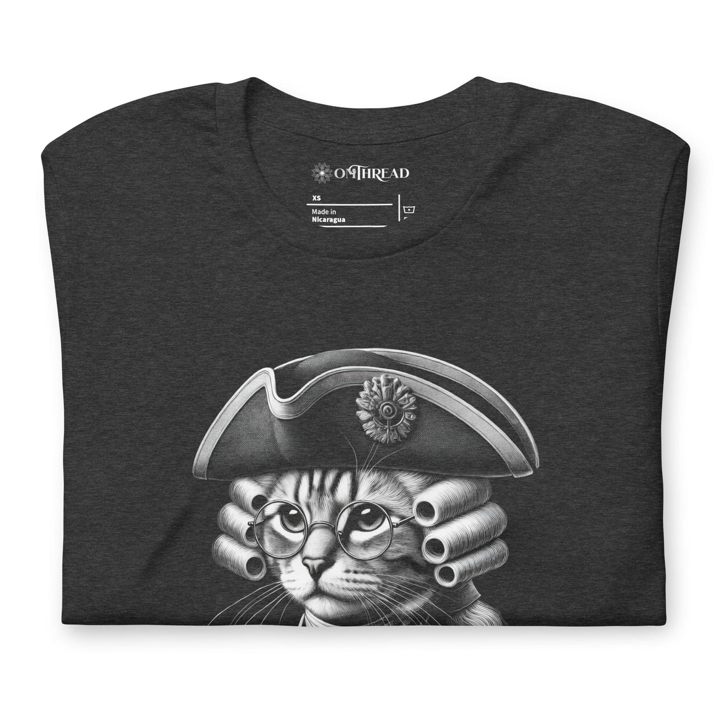 OMTHREAD Paw-triot Cat T-Shirt | Patriotic Cat Shirt | Funny Independence Day Tee