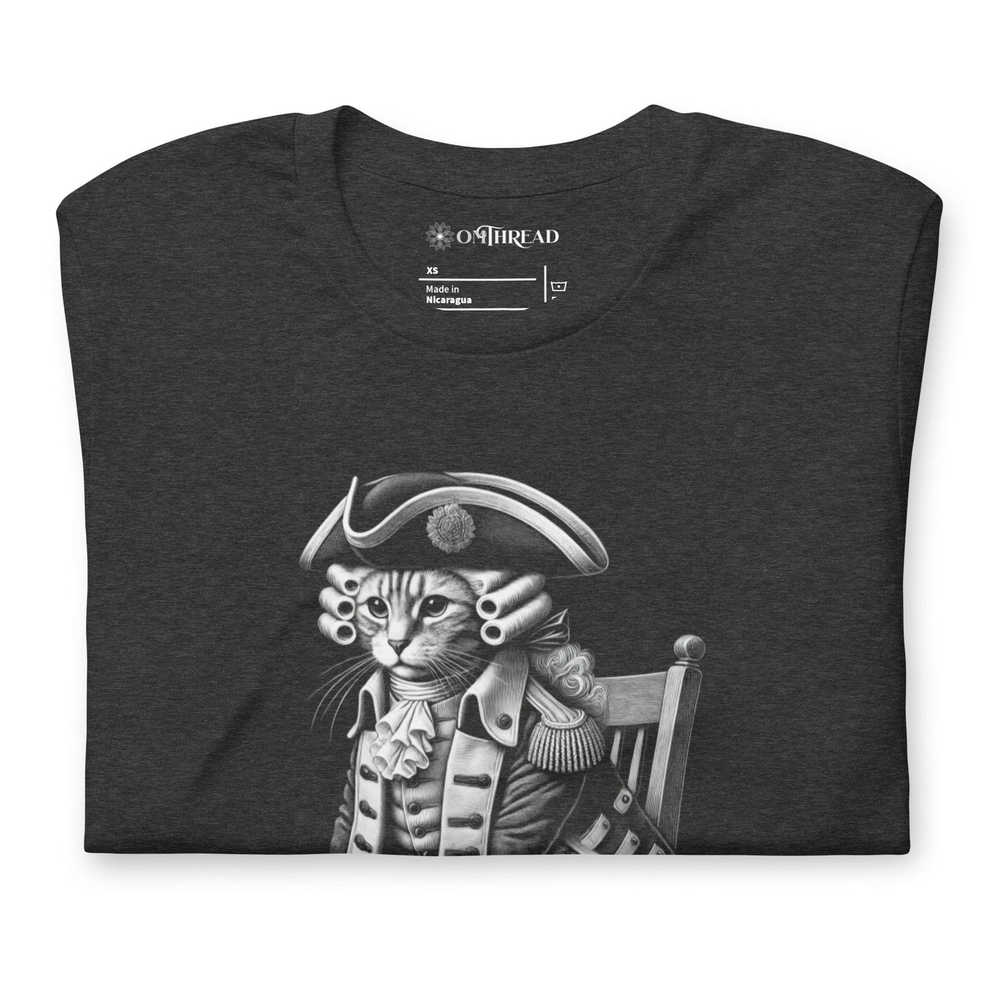 OMTHREAD Paw-triot Cat T-Shirt | Patriotic Cat Tee | Independence Day Cat Shirt