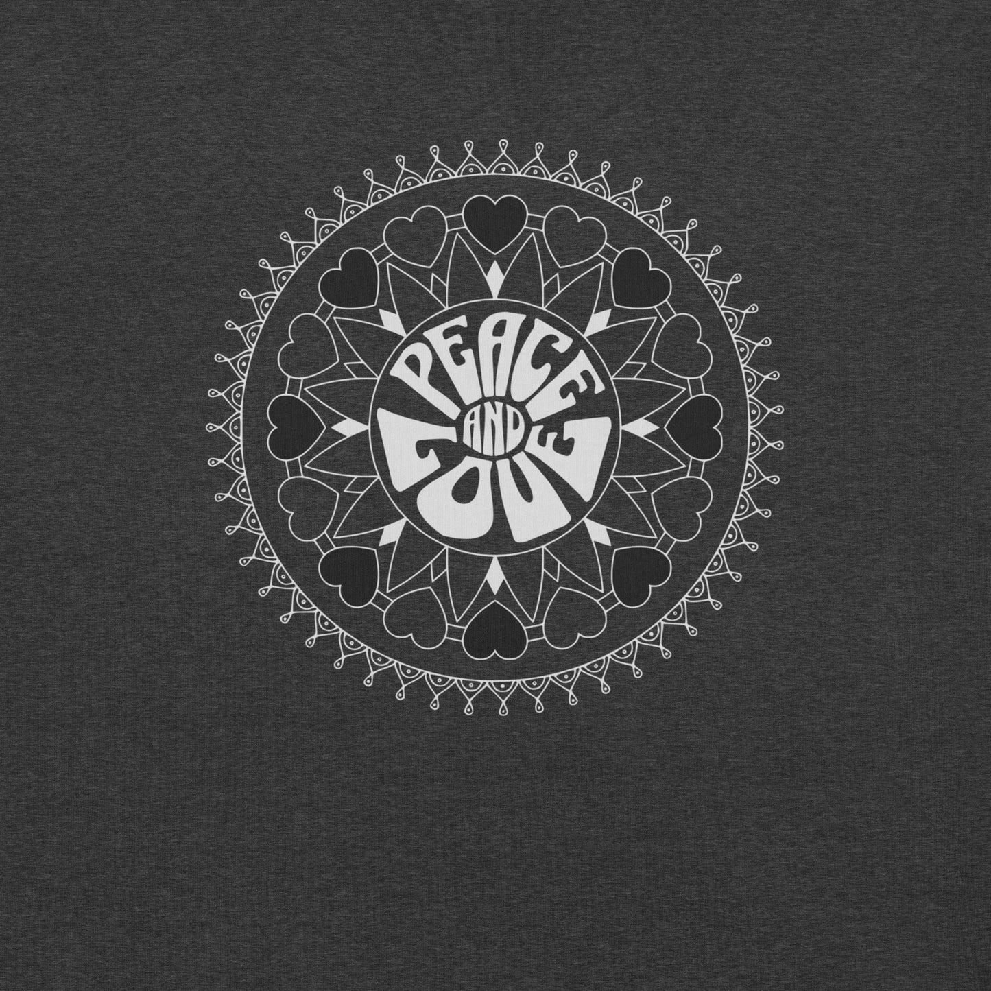 OMTHREAD Peace and Love Mandala Yoga Tee