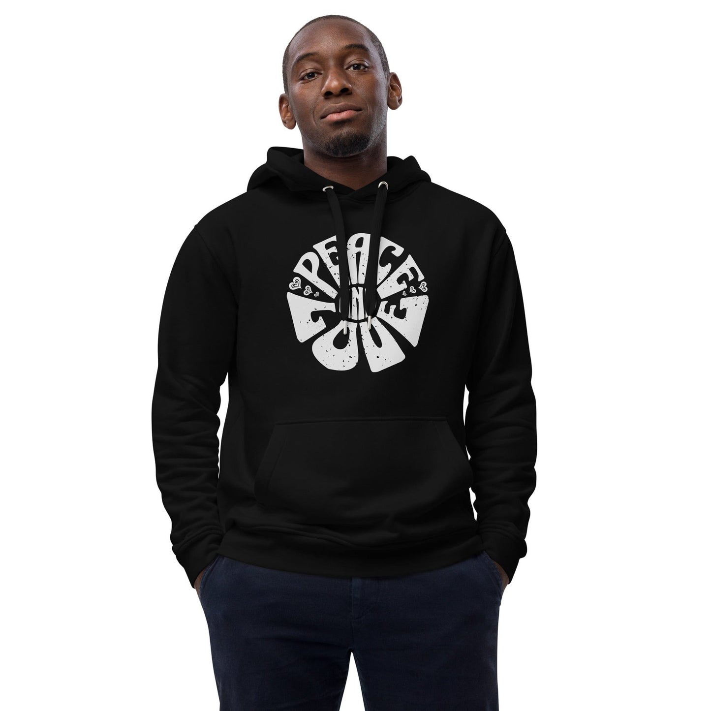 OMTHREAD Peace and Love Premium Eco Unisex Hoodie