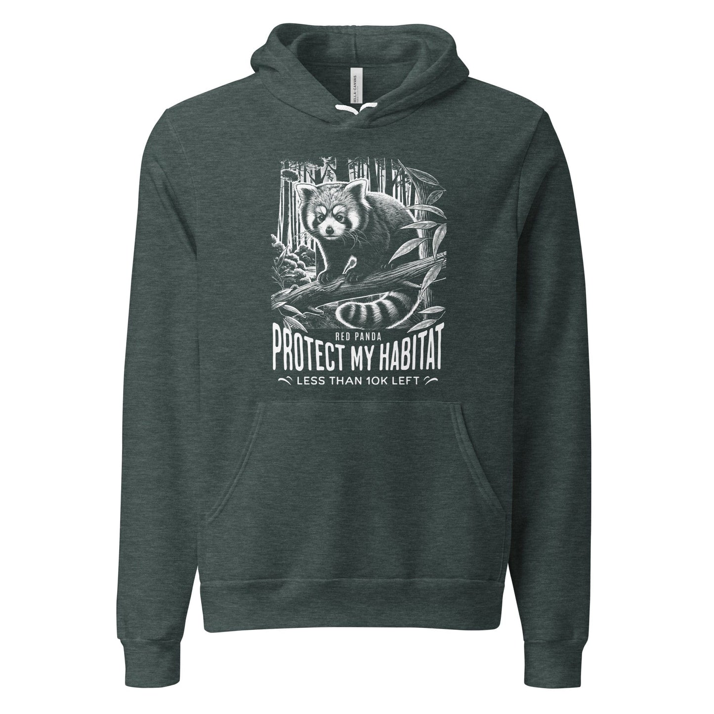 OMTHREAD Protect My Habitat, Red Panda - Unisex Hoodie