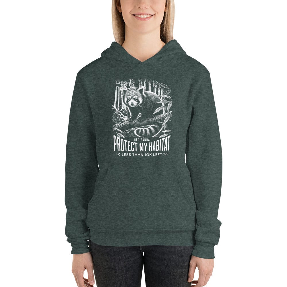 OMTHREAD Protect My Habitat, Red Panda - Unisex Hoodie