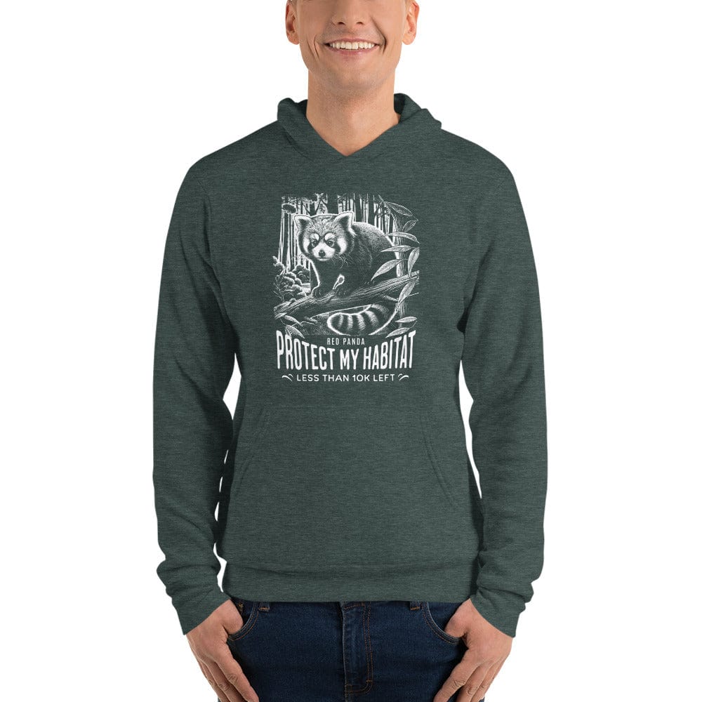 OMTHREAD Protect My Habitat, Red Panda - Unisex Hoodie