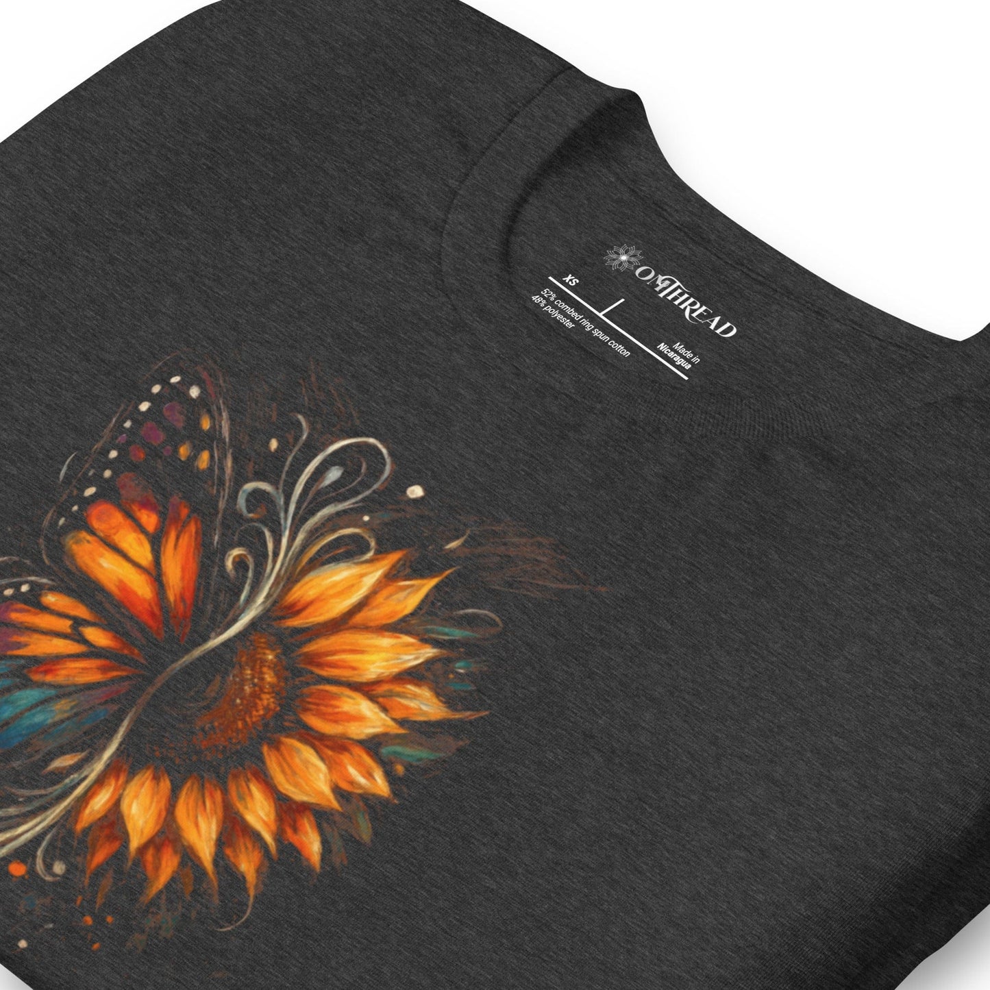 OMTHREAD Protect Pollinators Protect the Future Monarch Butterfly and Sunflower Shirt
