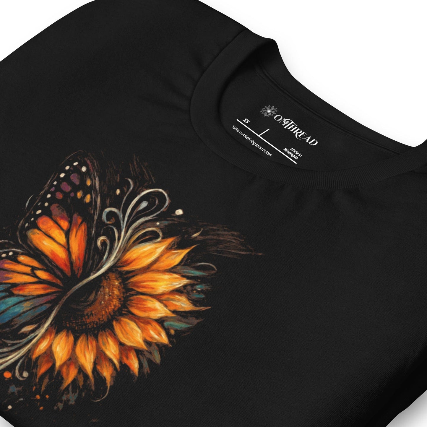 OMTHREAD Protect Pollinators Protect the Future Monarch Butterfly and Sunflower Shirt
