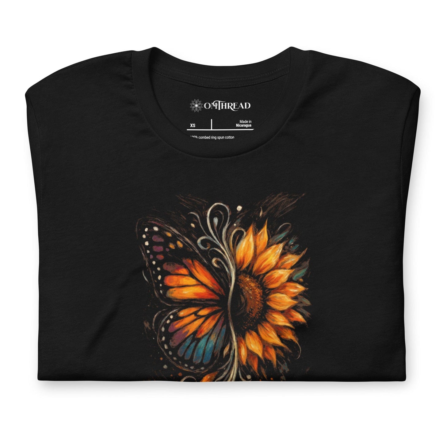 OMTHREAD Protect Pollinators Protect the Future Monarch Butterfly and Sunflower Shirt