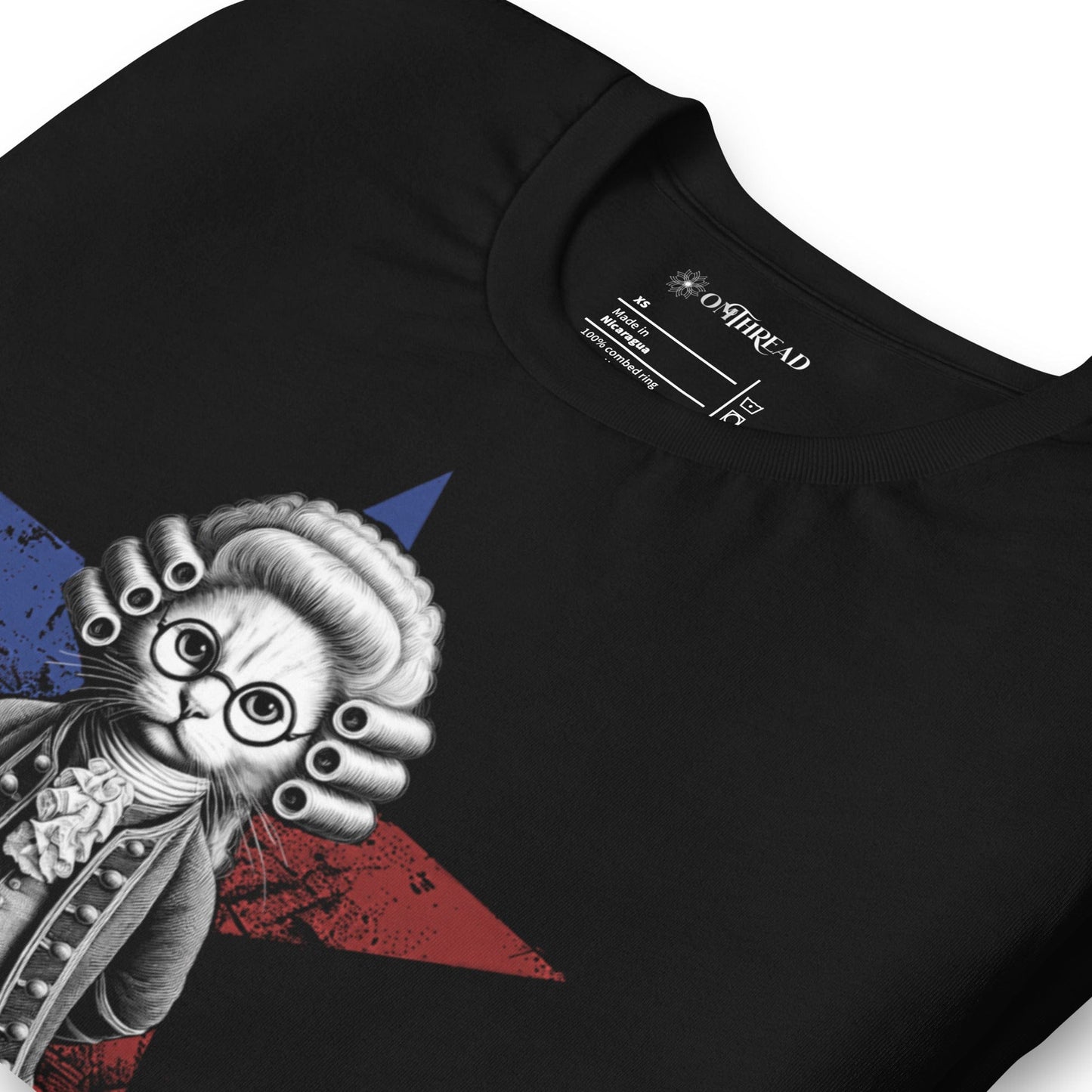 OMTHREAD Purr-suing Justice T-Shirt | Cat Lawyer Tee | Historical Cat Shirt