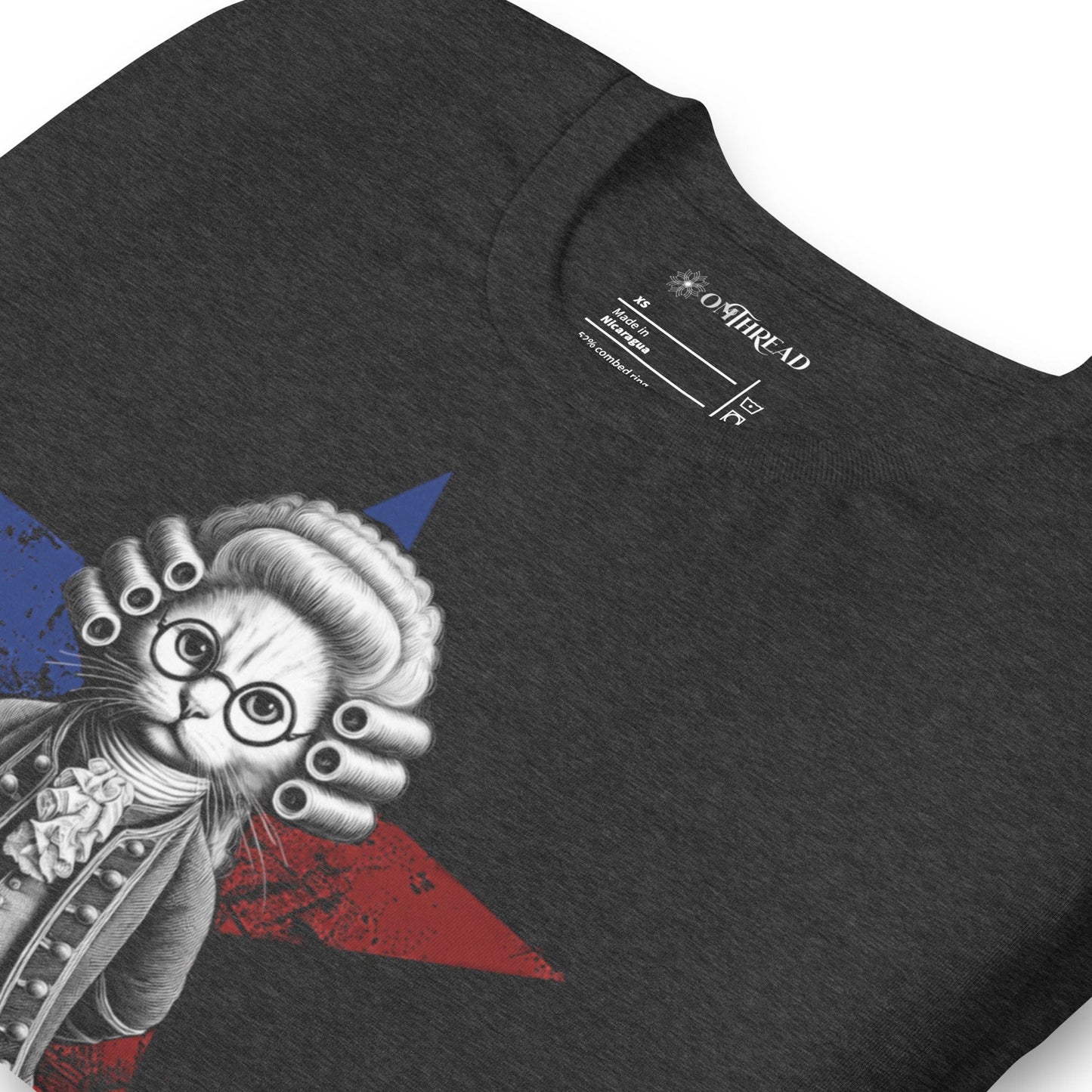 OMTHREAD Purr-suing Justice T-Shirt | Cat Lawyer Tee | Historical Cat Shirt