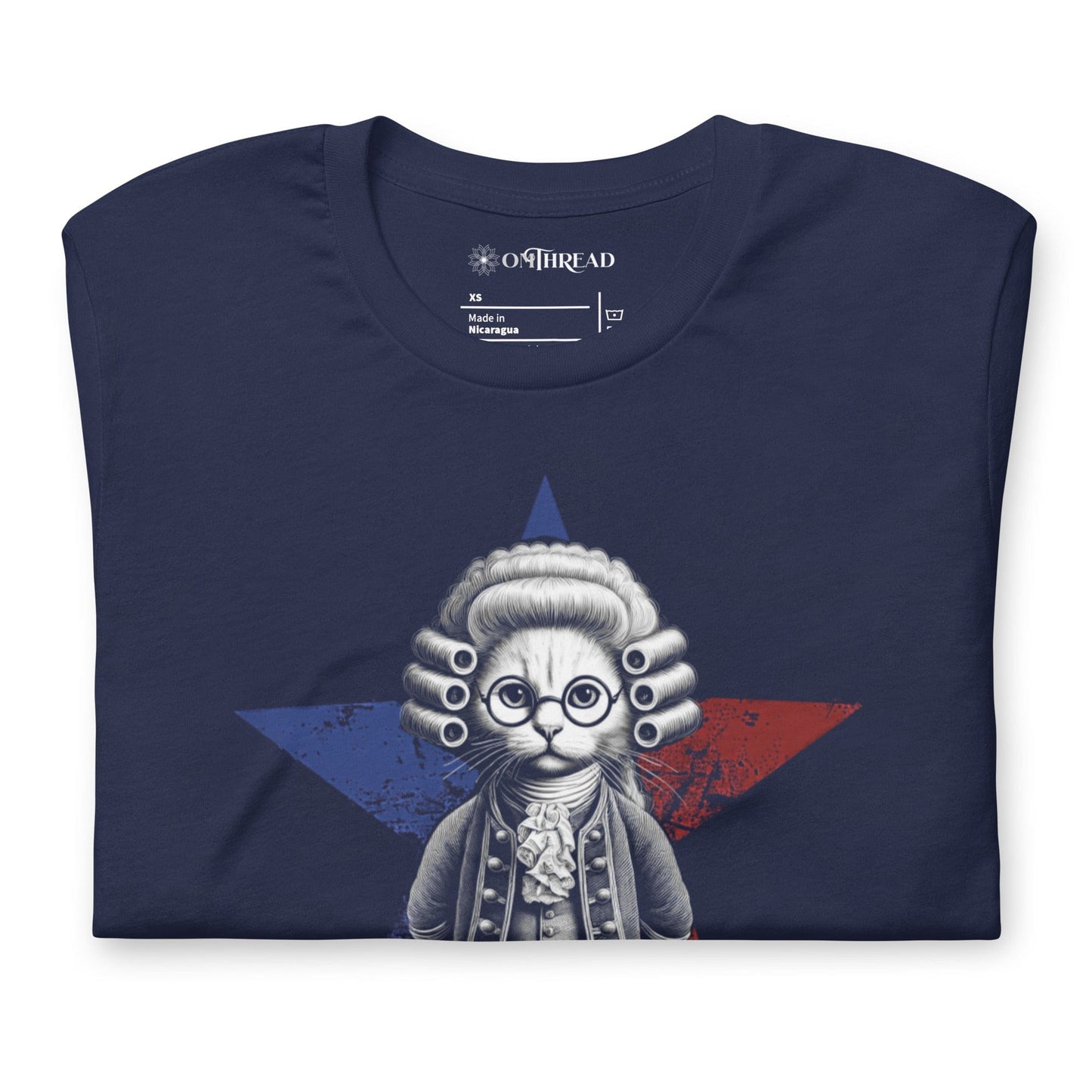 OMTHREAD Purr-suing Justice T-Shirt | Cat Lawyer Tee | Historical Cat Shirt