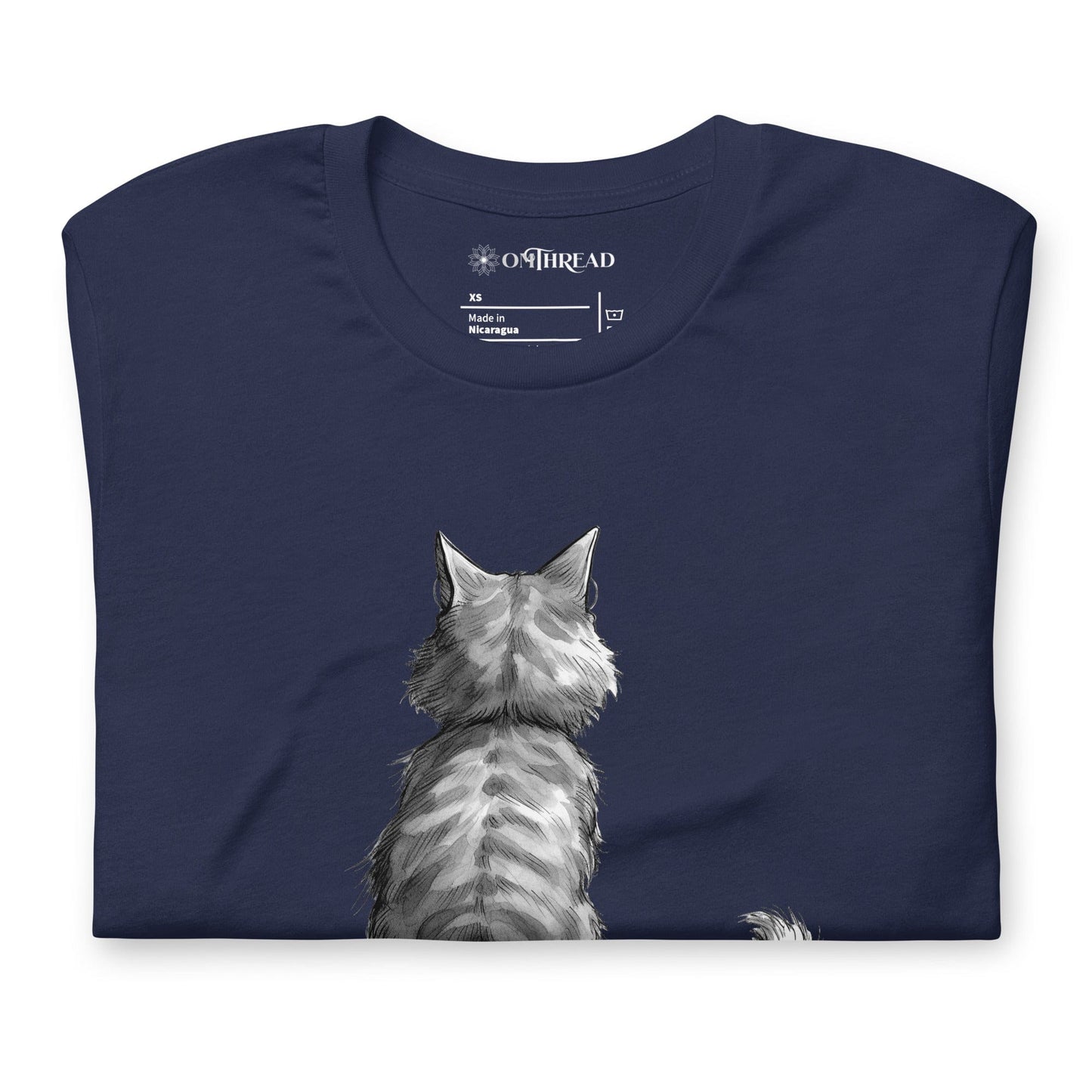 OMTHREAD Purrspection Cat T-Shirt | Witty Cat Lover Tee with Funny Definition
