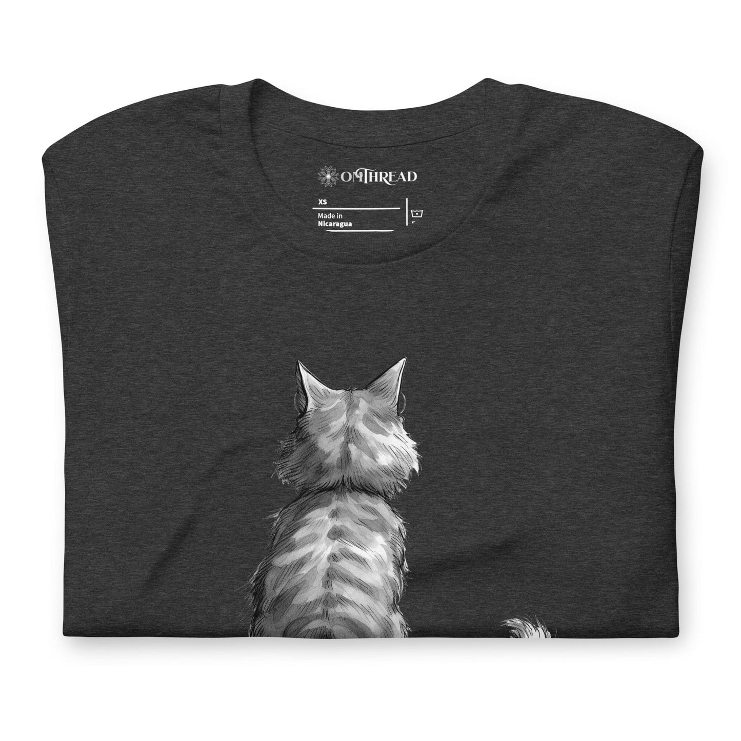 OMTHREAD Purrspection Cat T-Shirt | Witty Cat Lover Tee with Funny Definition