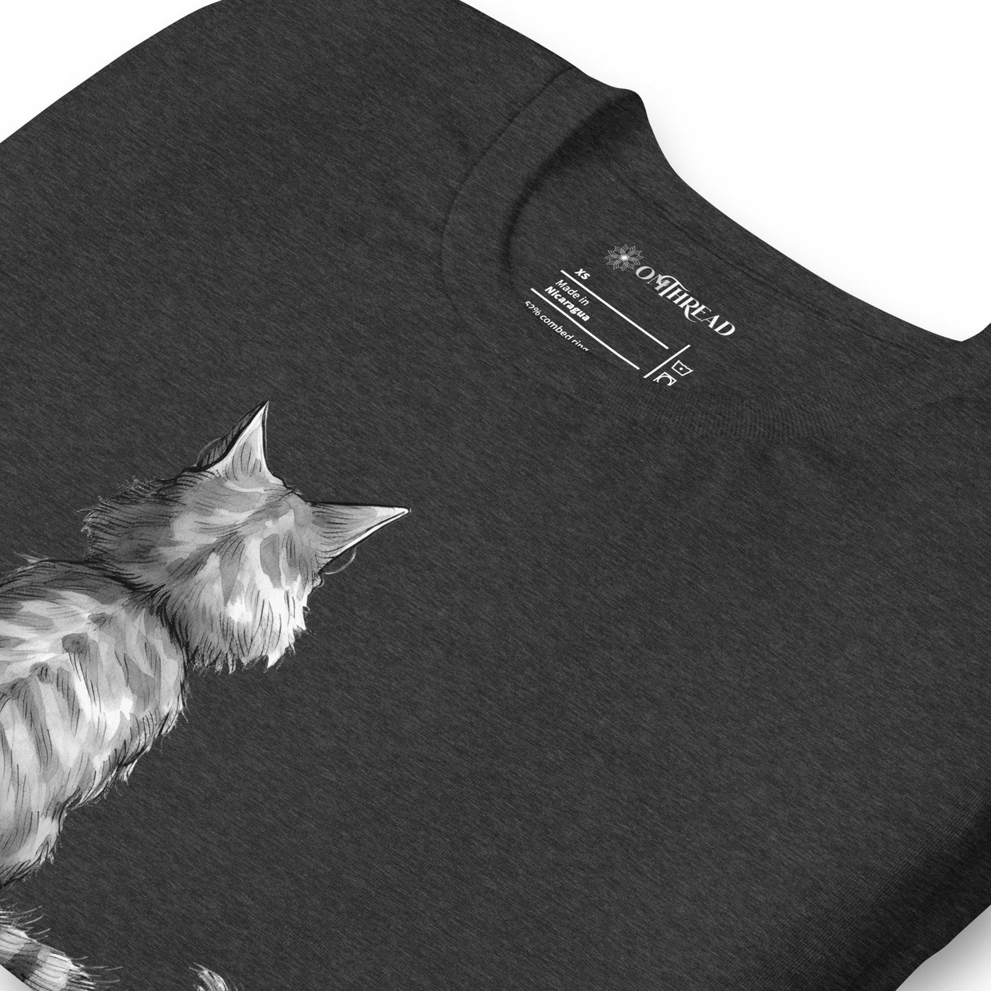 OMTHREAD Purrspection Cat T-Shirt | Witty Cat Lover Tee with Funny Definition