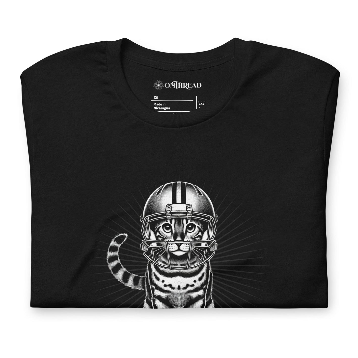 OMTHREAD Put Me In Coach Game Day T-Shirt | Bengal Cat Football Graphic Tee