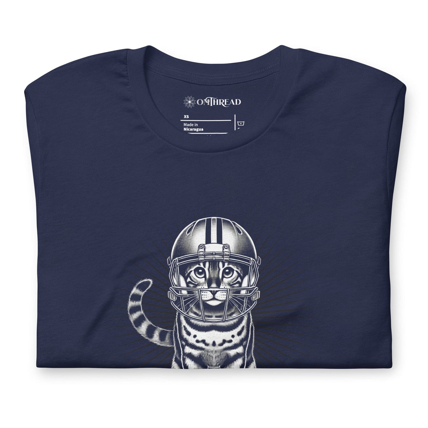 OMTHREAD Put Me In Coach Game Day T-Shirt | Bengal Cat Football Graphic Tee