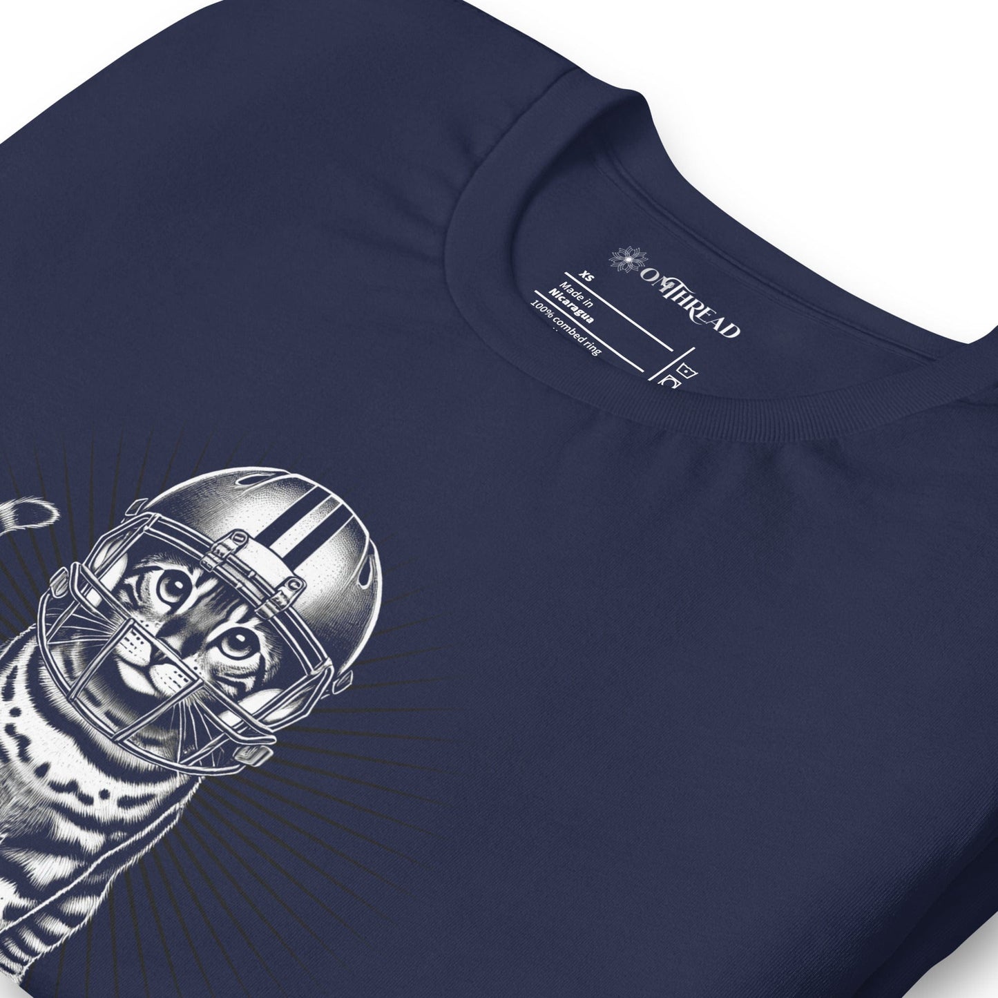 OMTHREAD Put Me In Coach Game Day T-Shirt | Bengal Cat Football Graphic Tee