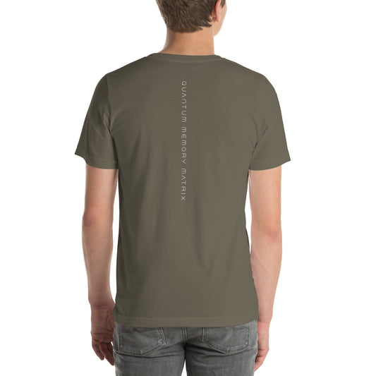 OMTHREAD QMM White Print Crew Neck Unisex T-Shirt