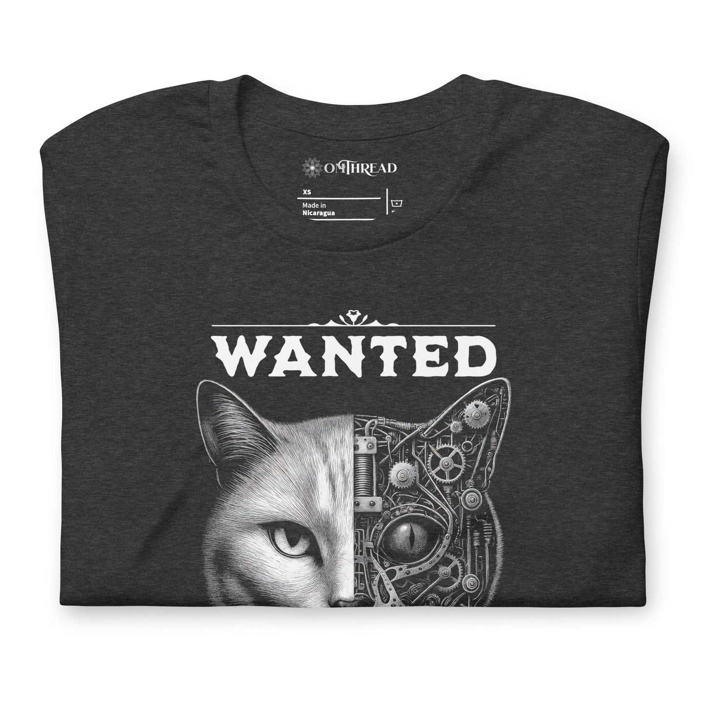 OMTHREAD Quantum Schrödinger's Cat T-Shirt, Quantum Physics Cat Tee, Funny Science Shirt for Cat Lovers