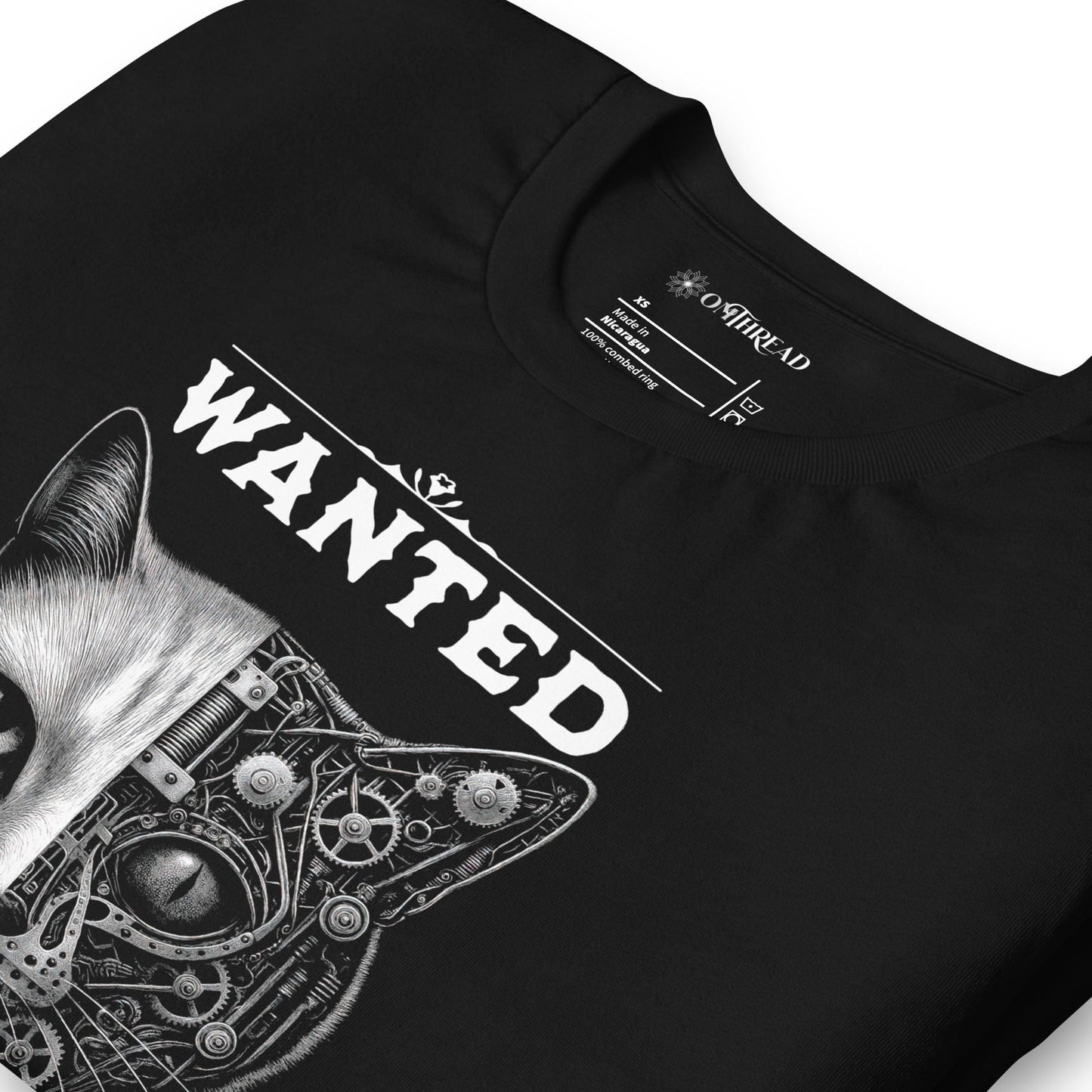 OMTHREAD Quantum Schrödinger's Cat T-Shirt, Quantum Physics Cat Tee, Funny Science Shirt for Cat Lovers