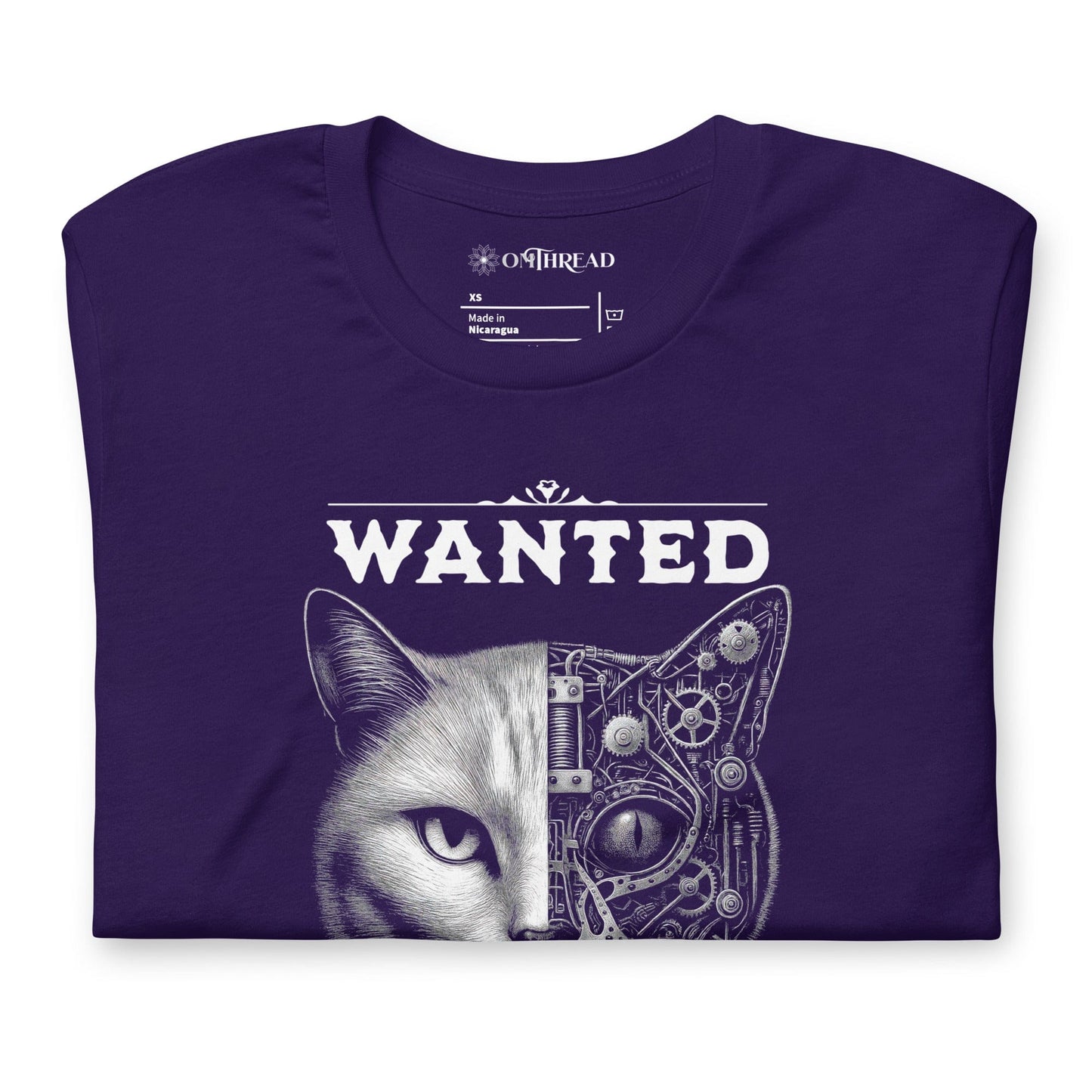 OMTHREAD Quantum Schrödinger's Cat T-Shirt, Quantum Physics Cat Tee, Funny Science Shirt for Cat Lovers