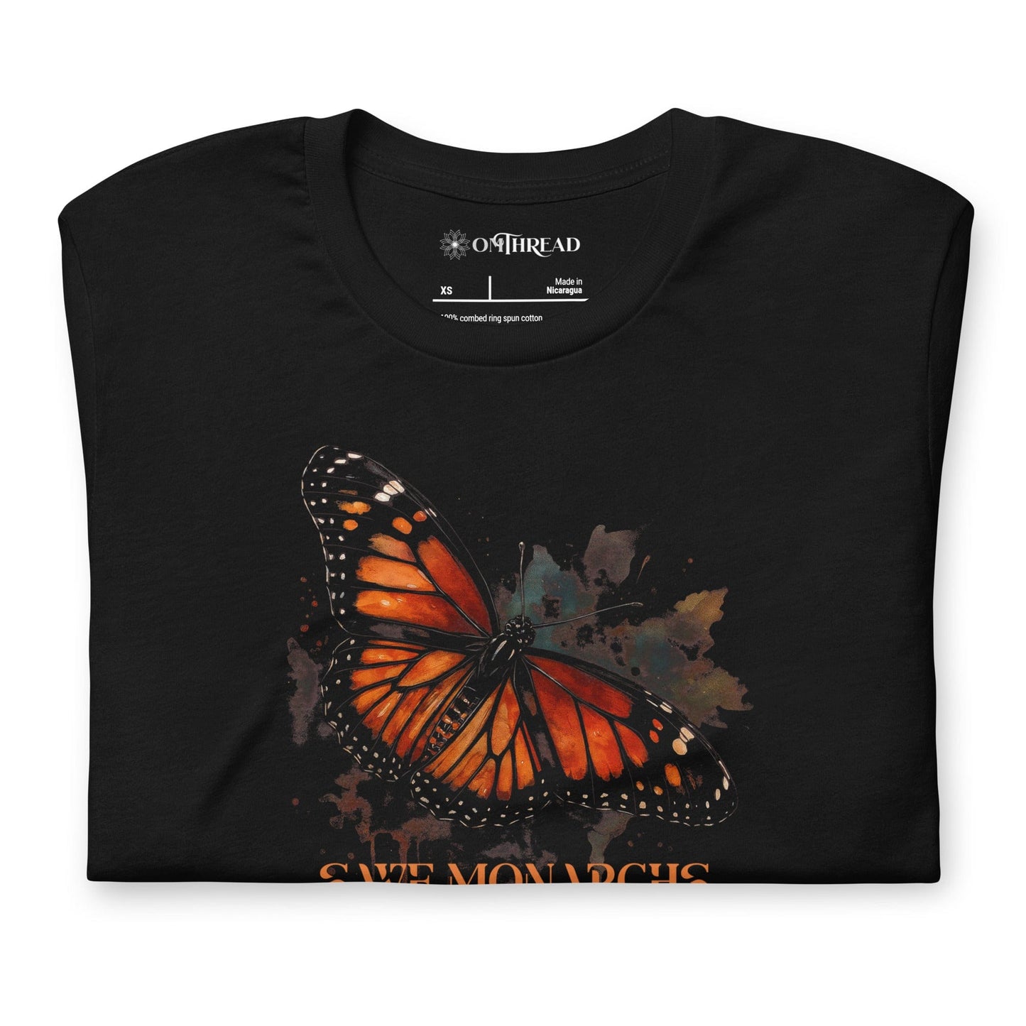 OMTHREAD Save Monarchs Shirt Plant Milkweed Butterfly Conservation Tee