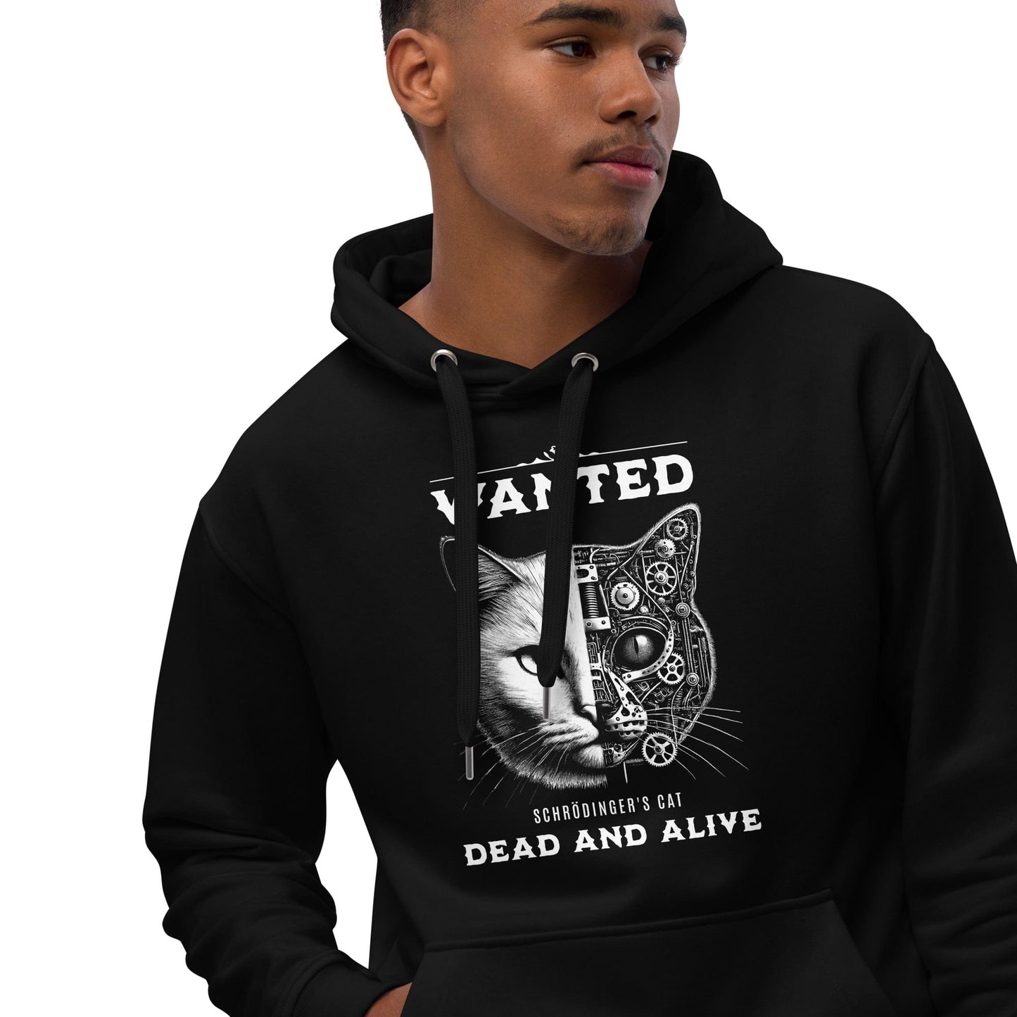 OMTHREAD Schrödinger's Cat: Wanted Dead and Alive Premium Eco Unisex Hoodie