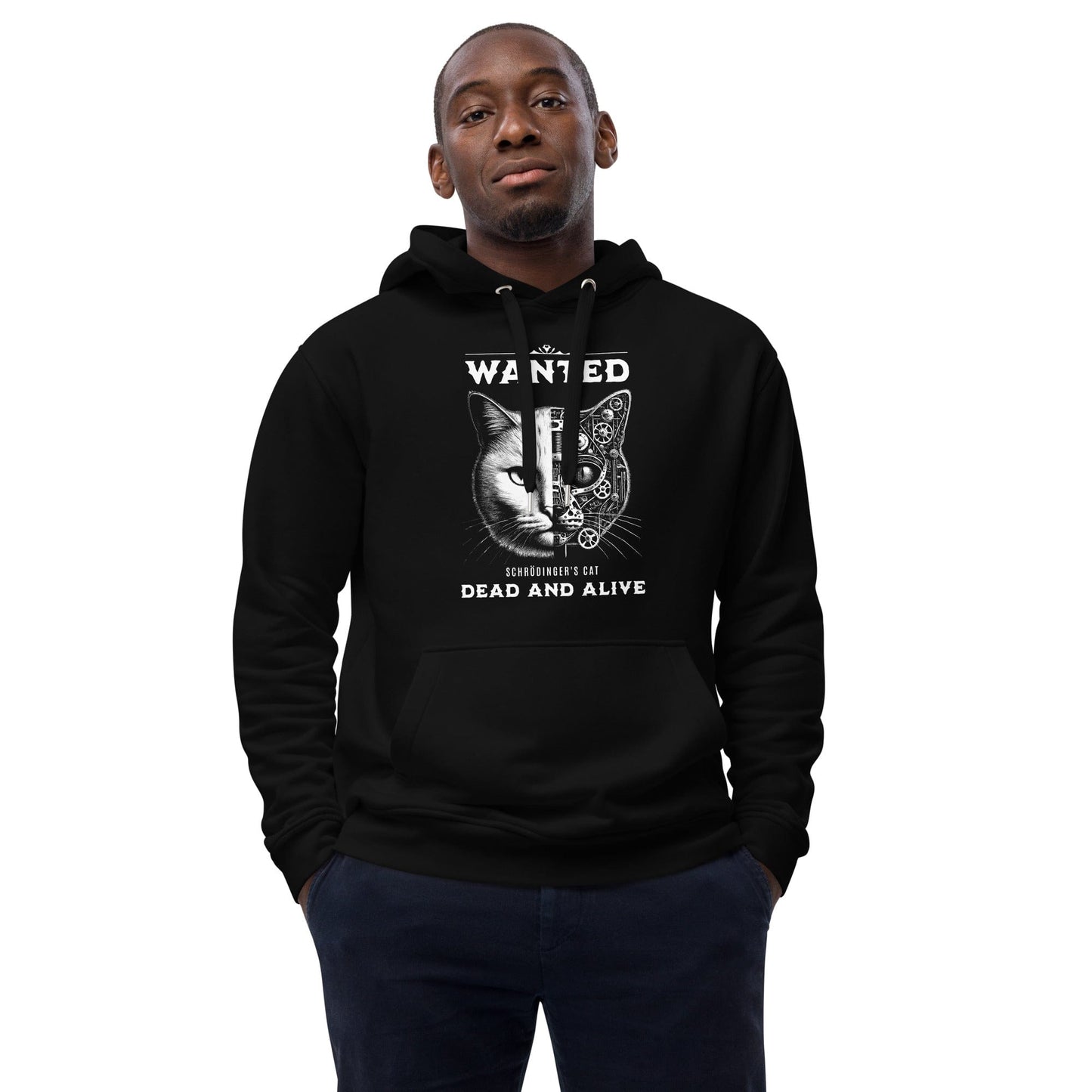 OMTHREAD Schrödinger's Cat: Wanted Dead and Alive Premium Eco Unisex Hoodie