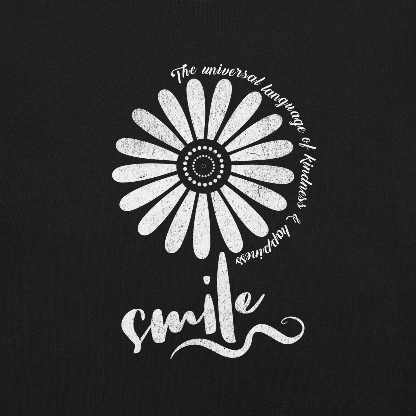 OMTHREAD Smile, the Universal Language of Kindness and Happiness Tee