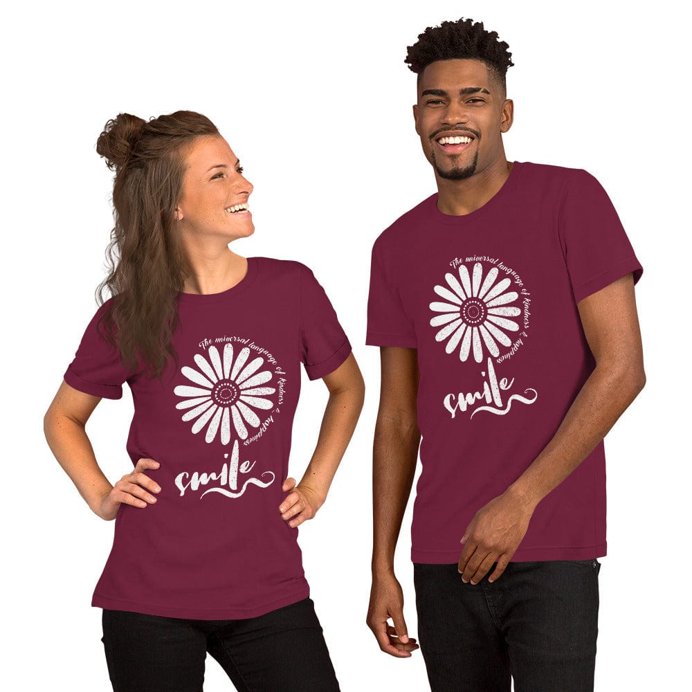 OMTHREAD Smile, the Universal Language of Kindness and Happiness Tee